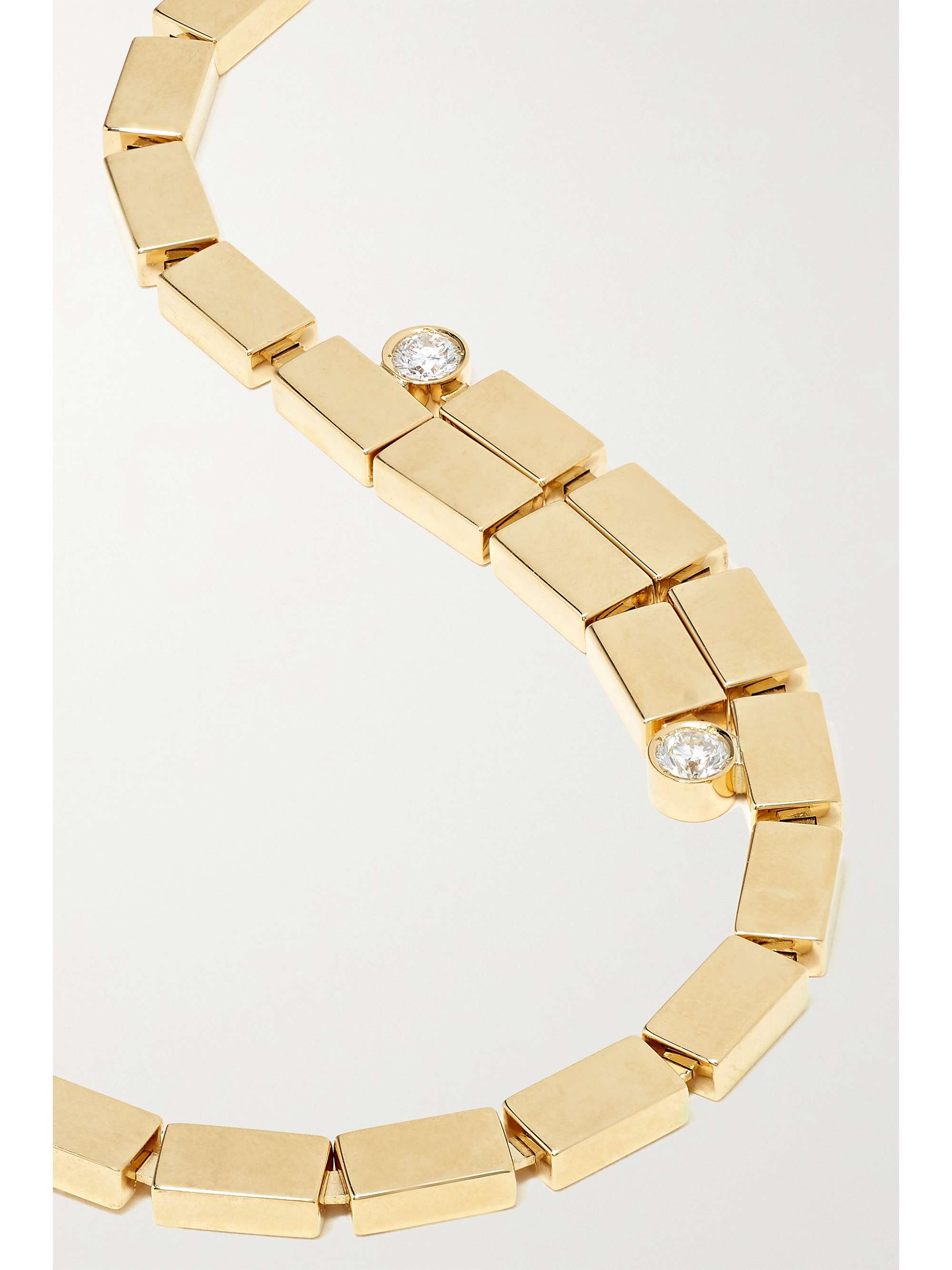 ILEANA MAKRI Overlap Falls 18-karat gold diamond bracelet