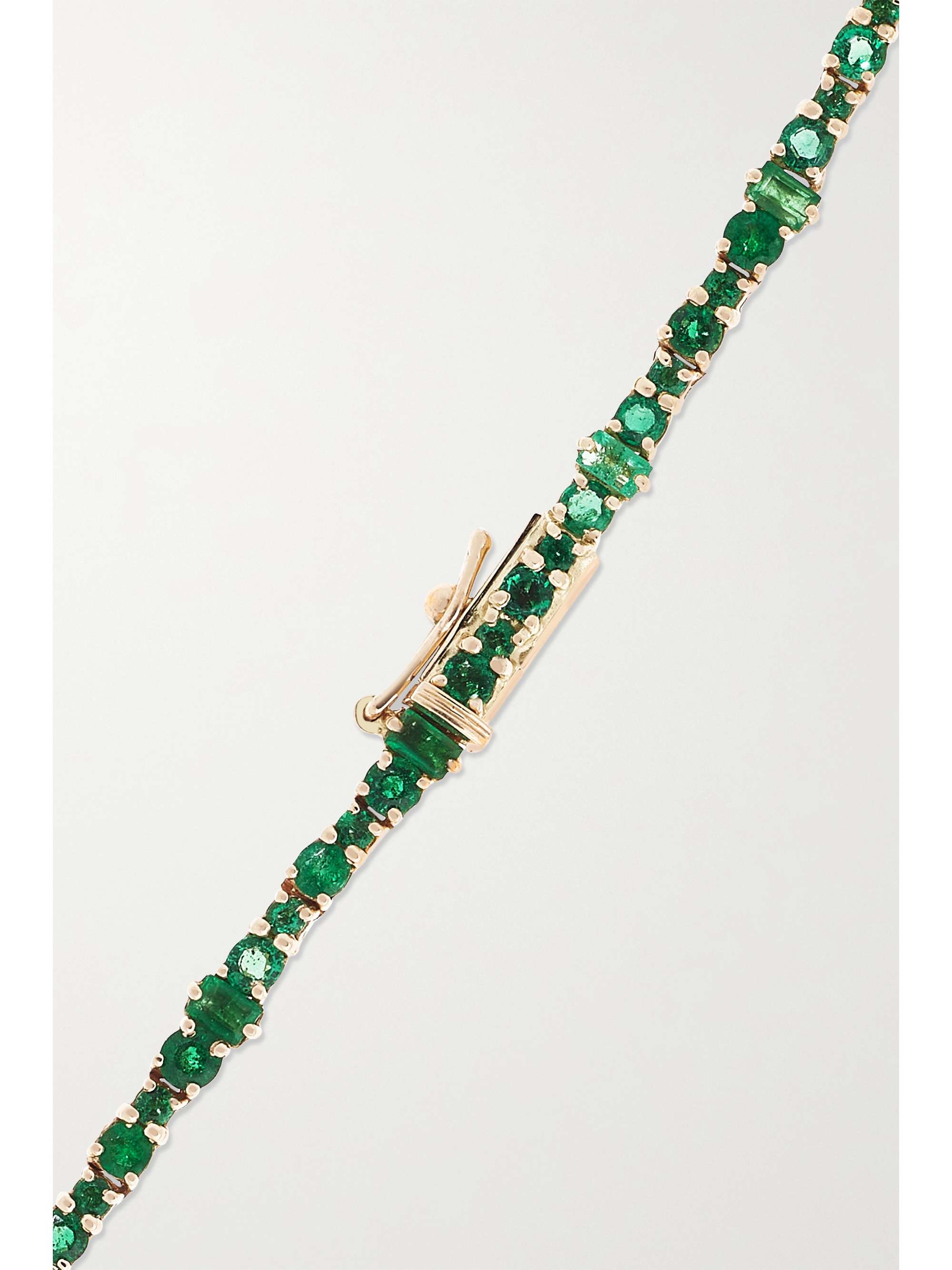 ILEANA MAKRI 18-karat gold emerald necklace