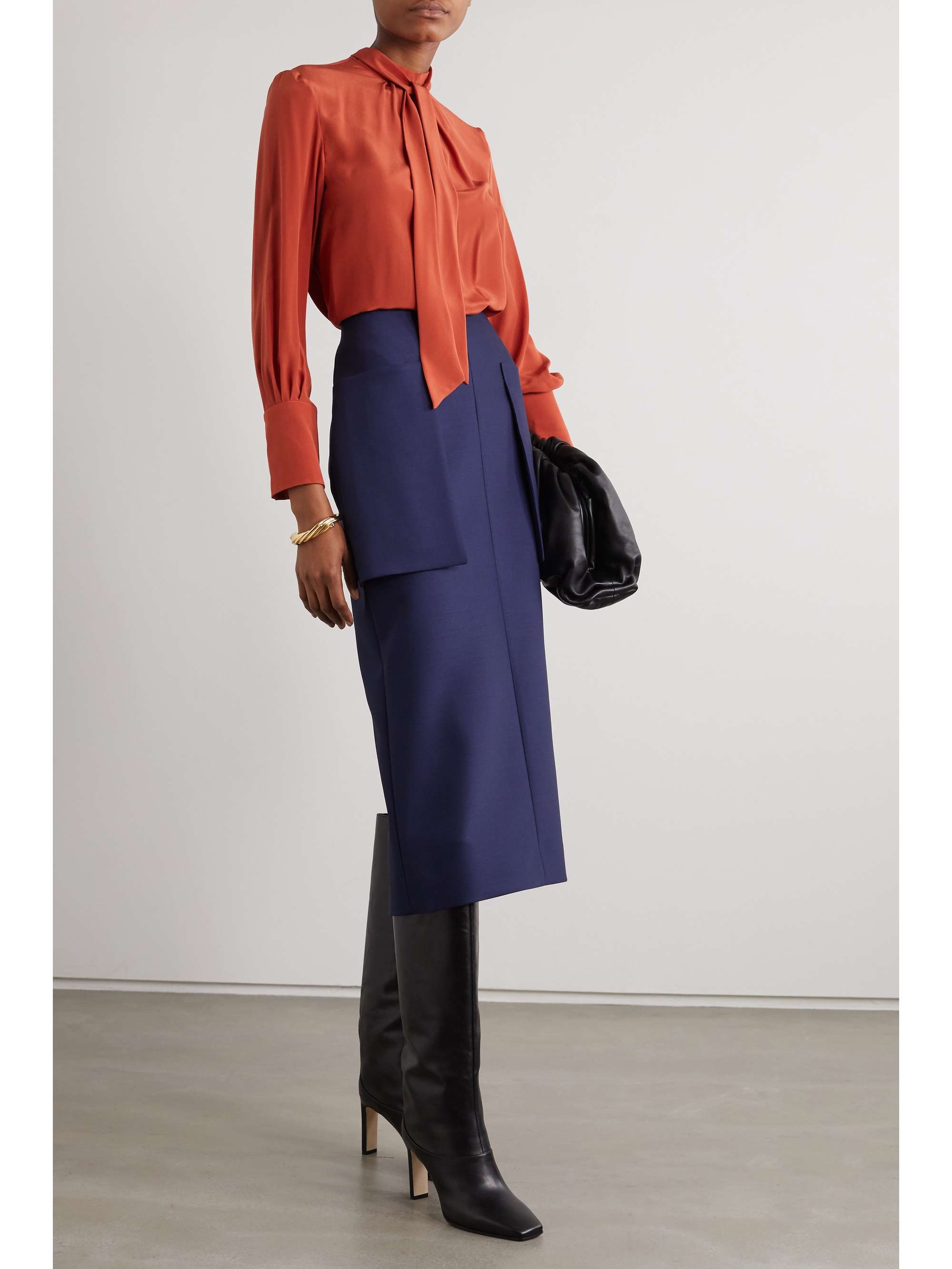 NET-A-PORTER FOR THE KING’S FOUNDATION 有机真丝女衫