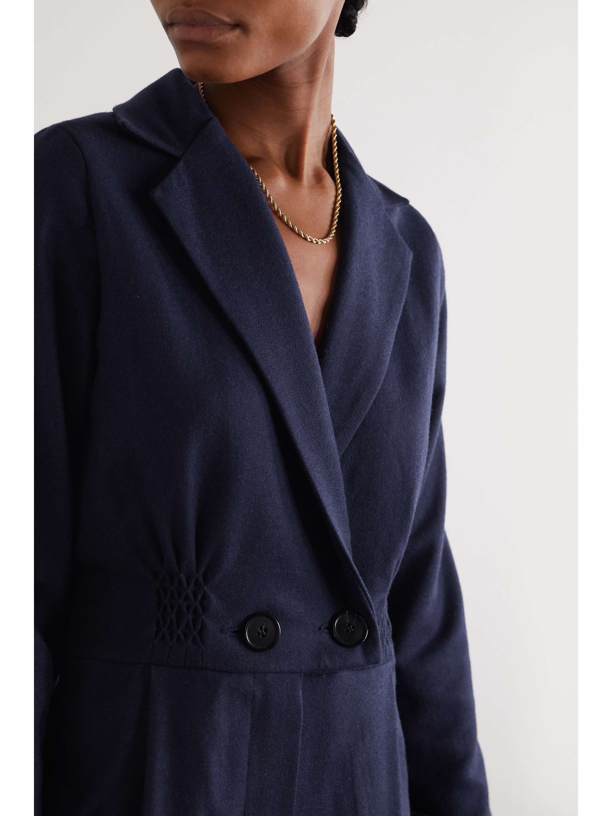 foundation double breasted peacoat