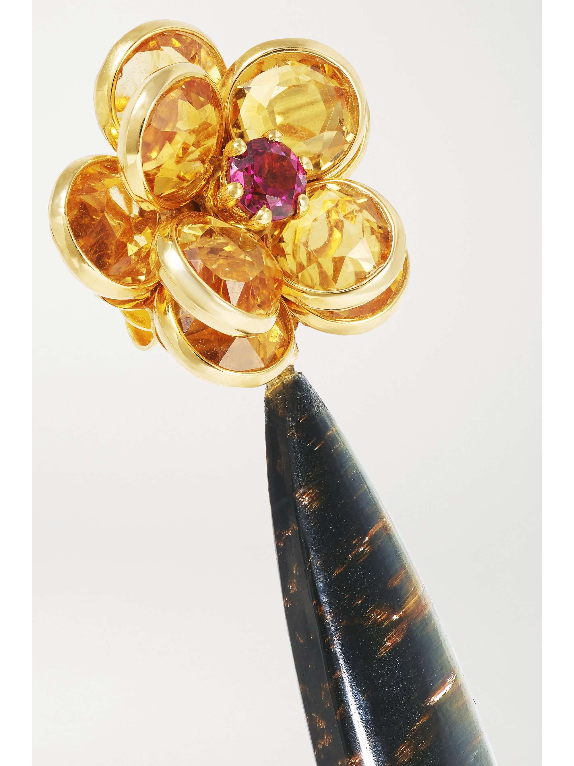 GUITA M 18-karat gold multi-stone earrings