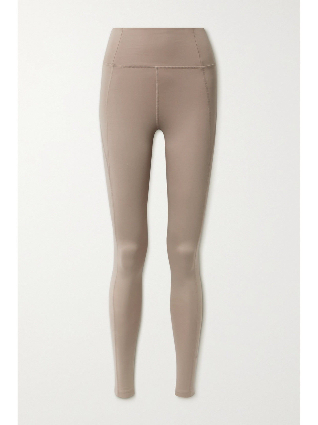 Girlfriend Collective Compressive Recycled Polyester-blend Leggings In Mushroom