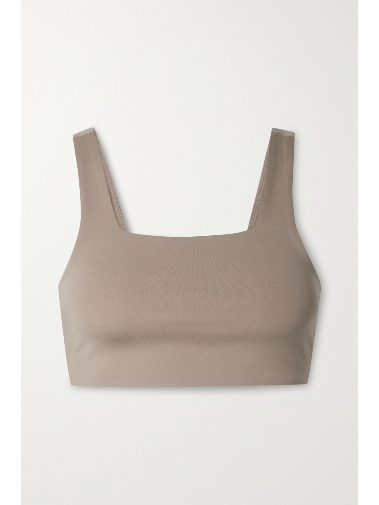 Girlfriend Collective Tommy Recycled Stretch Sports Bra In Mushroom