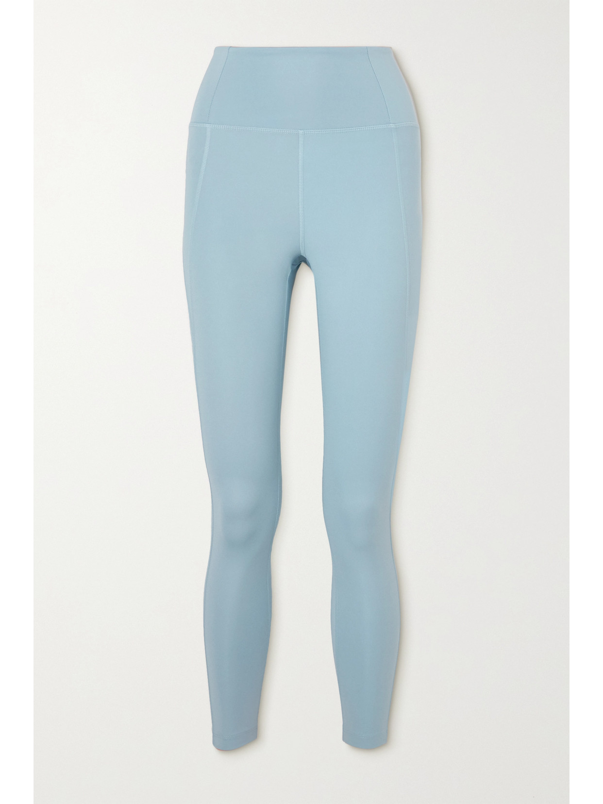 Girlfriend Collective Womens Sky Compressive High-rise Recycled Polyester-blend Leggings Xs In Blue