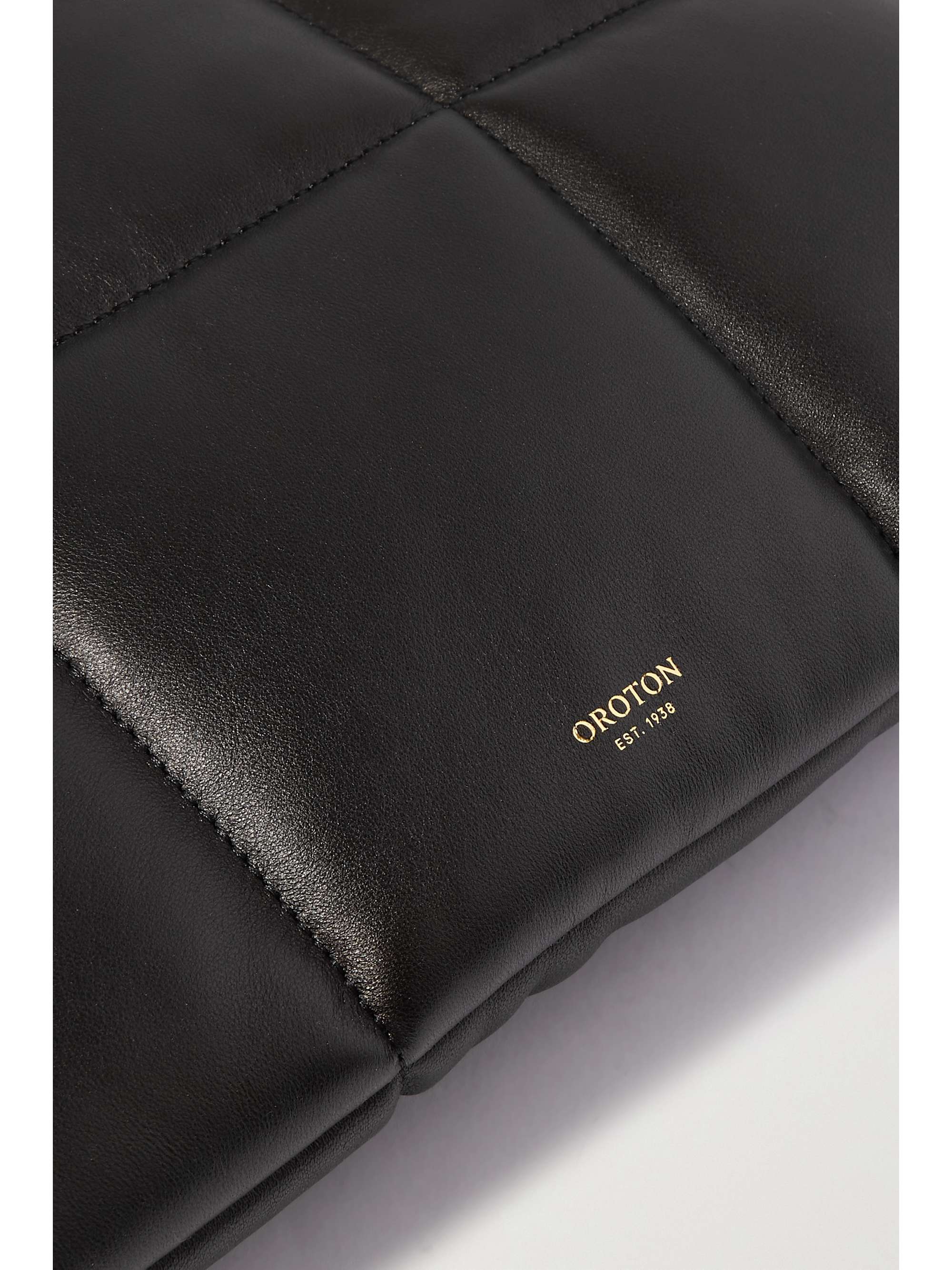 OROTON Freja large quilted leather clutch
