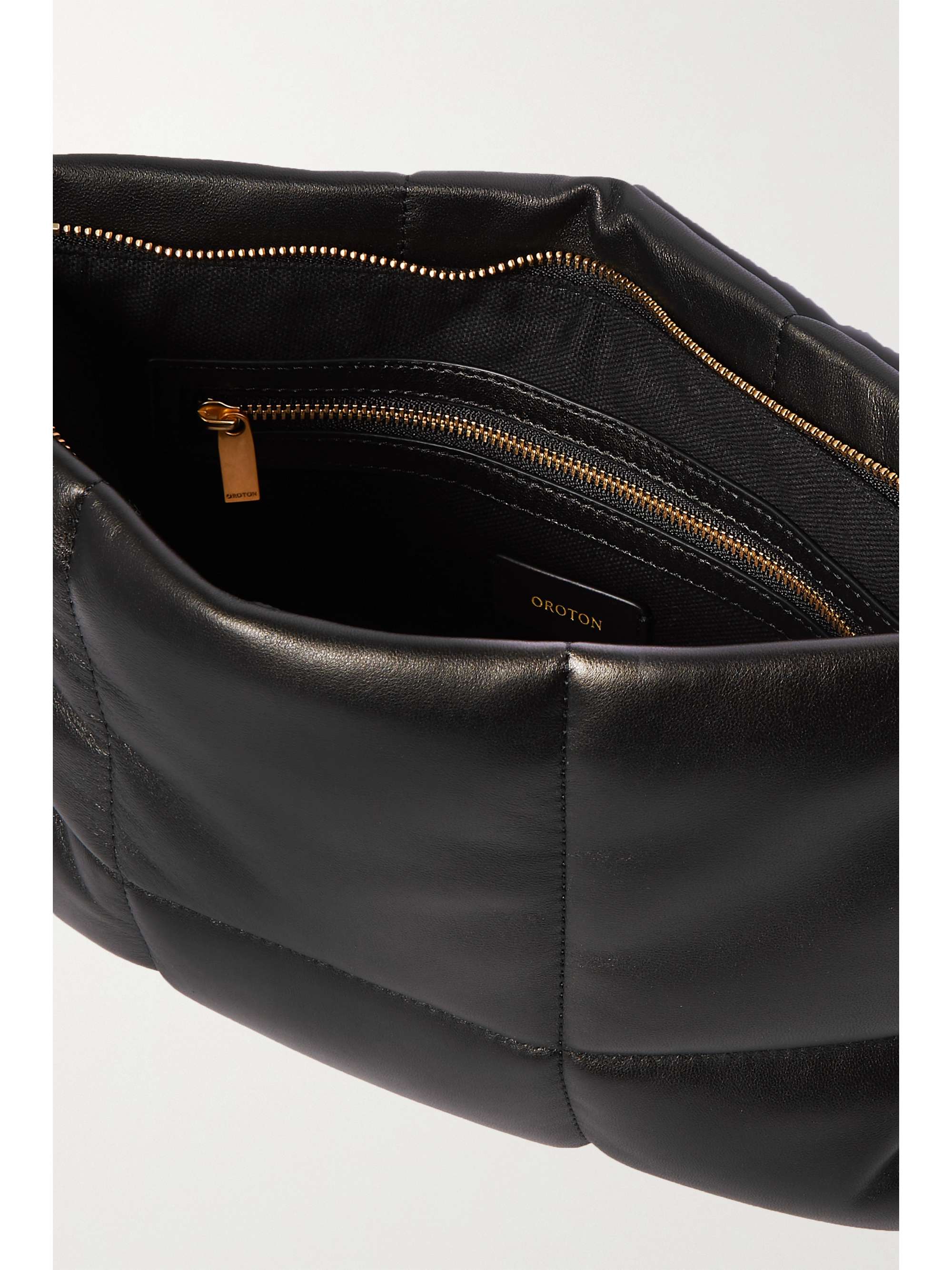 OROTON Freja large quilted leather clutch