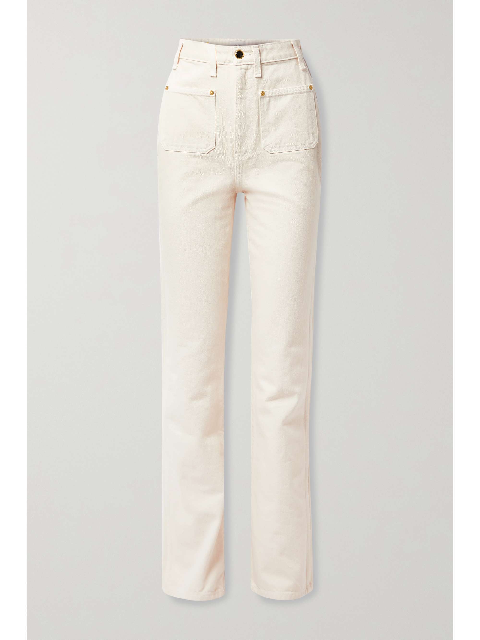 Ivory Isabella high-rise straight-leg 