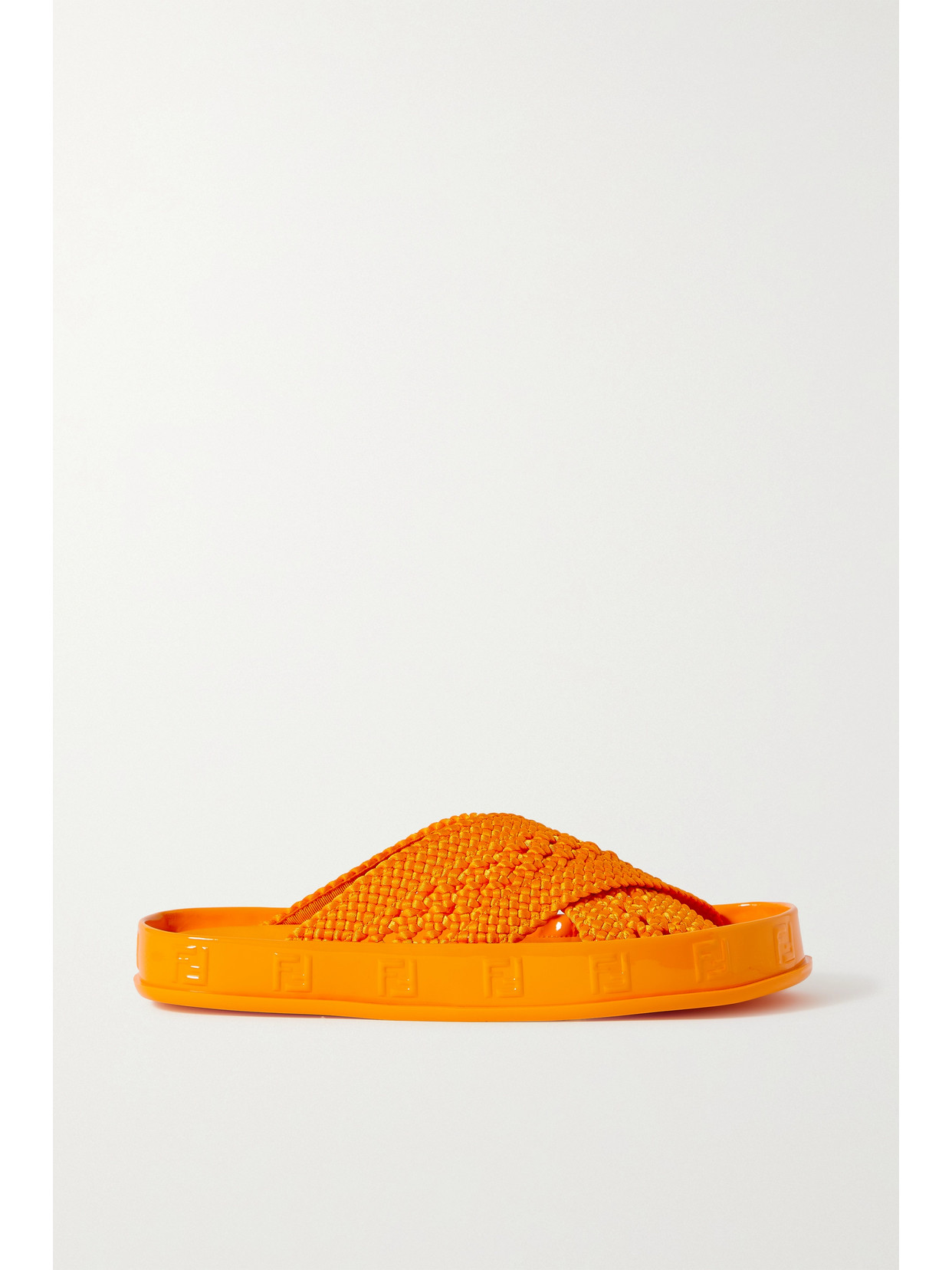 Fendi orange slides Clearance