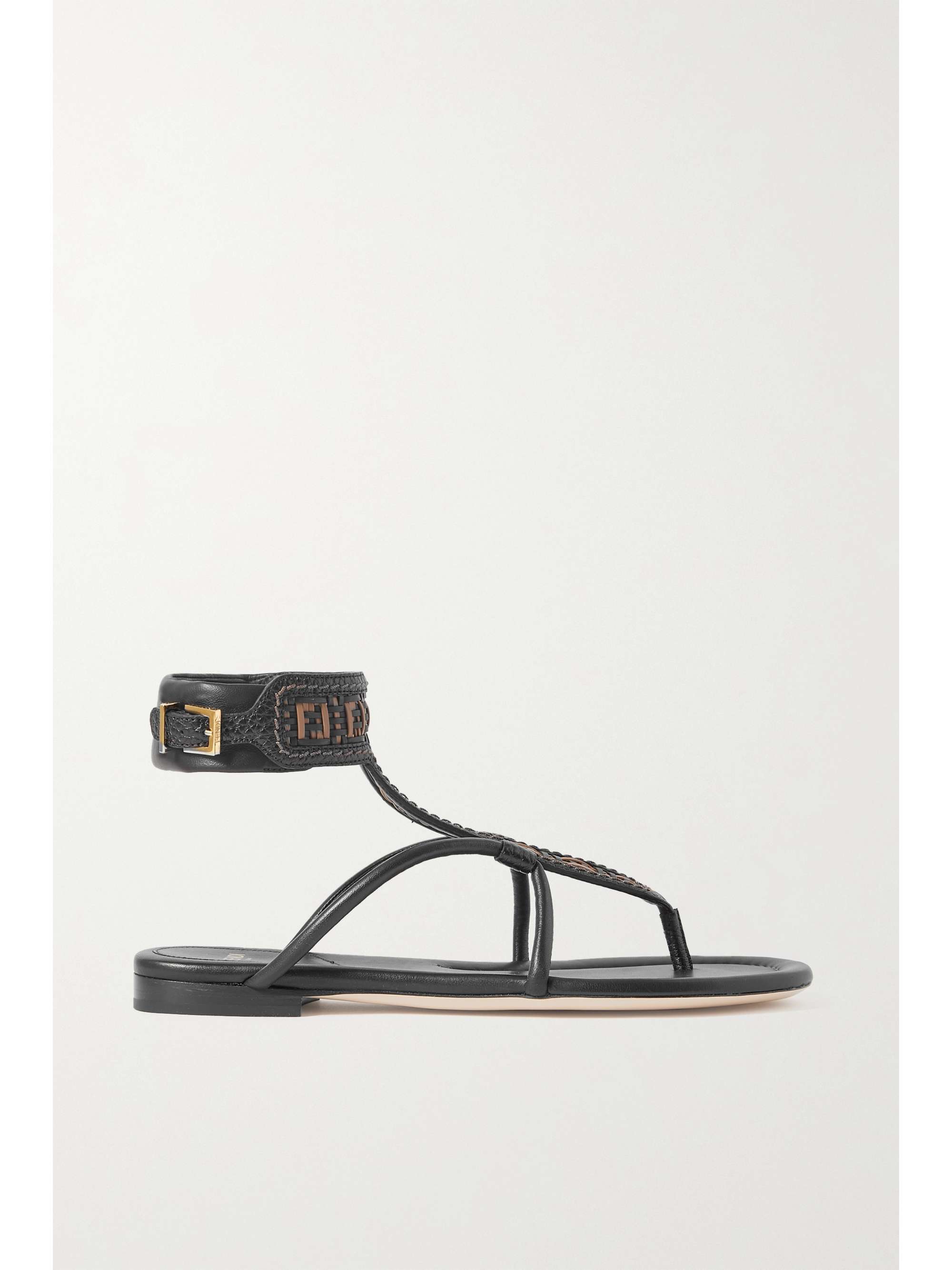 fendi black sandals