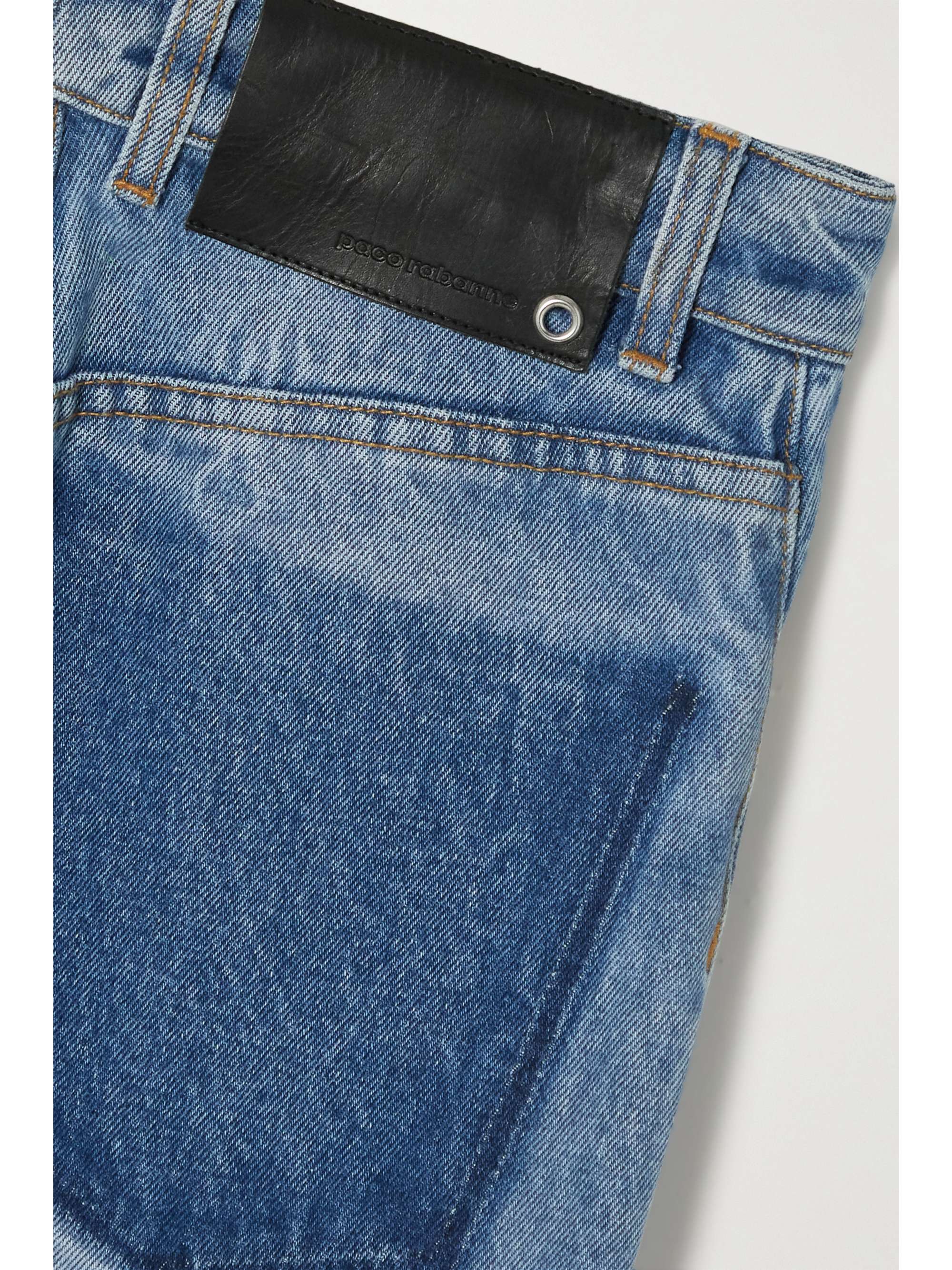 RABANNE High-rise straight-leg denim jeans