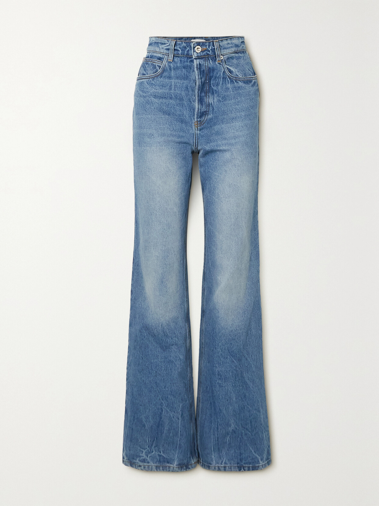 High-rise Straight-leg Denim Jeans