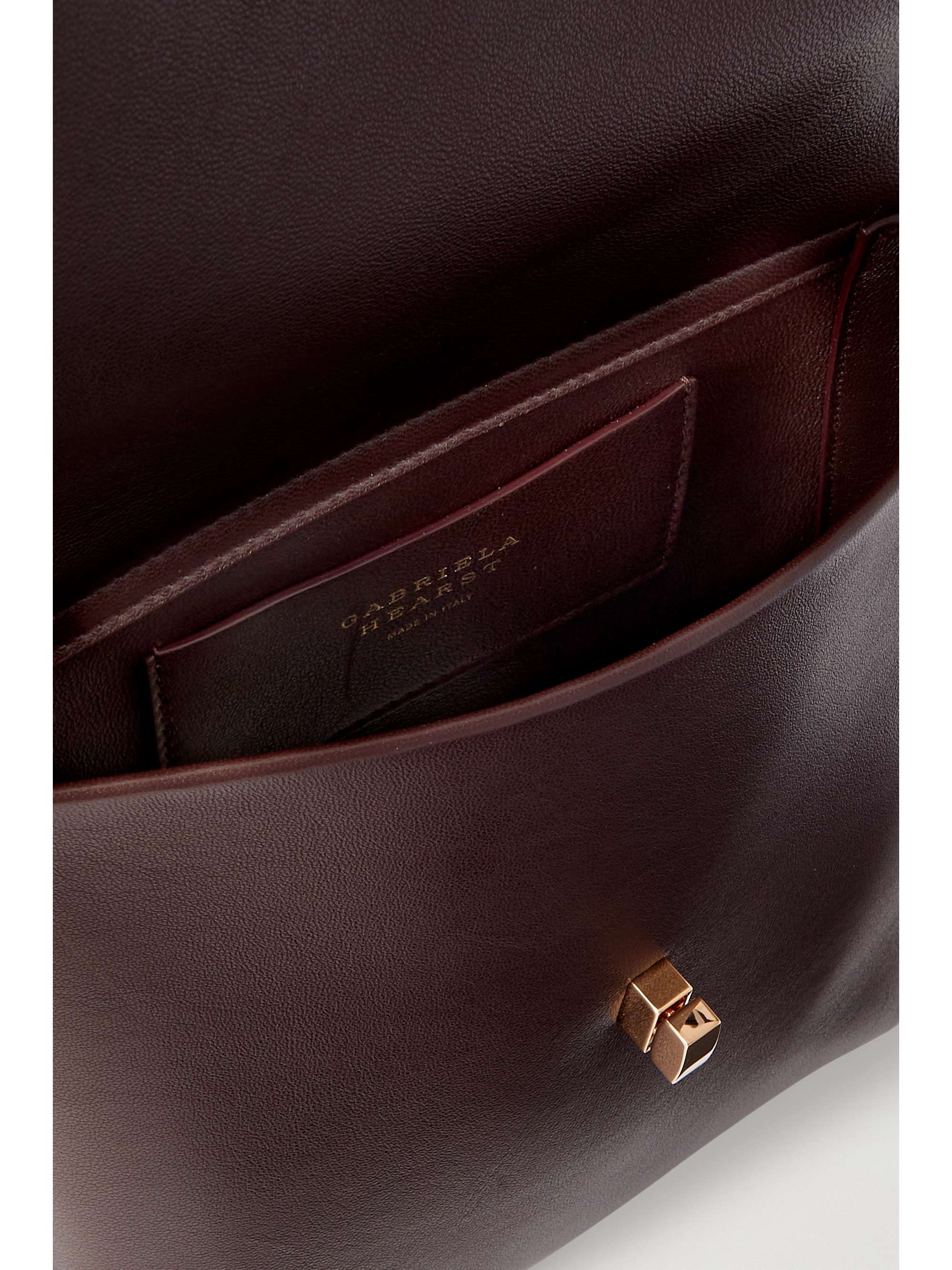 GABRIELA HEARST + NET SUSTAIN Saddle leather shoulder bag