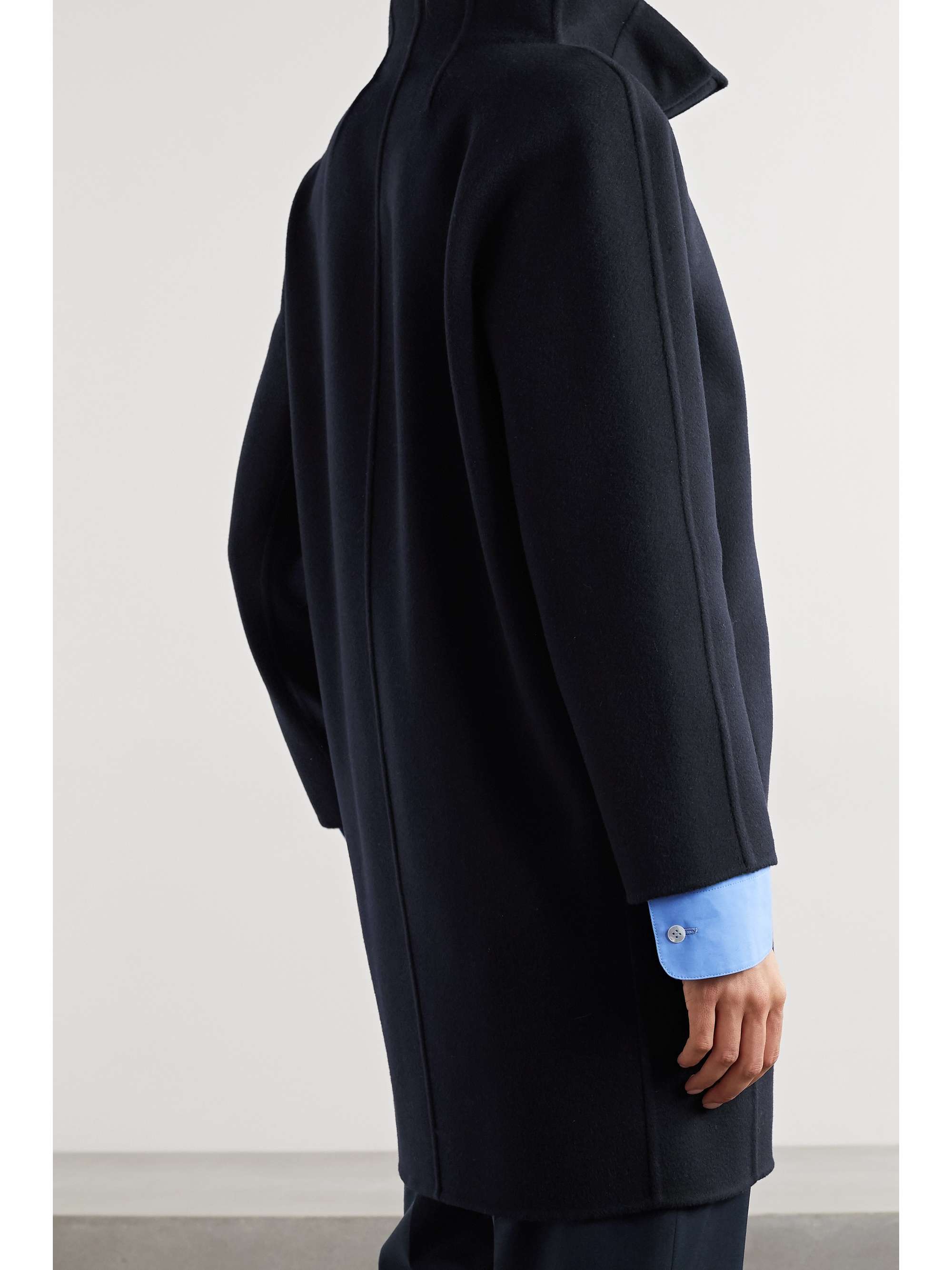 LORO PIANA Roaden 皮革边饰羊绒外套