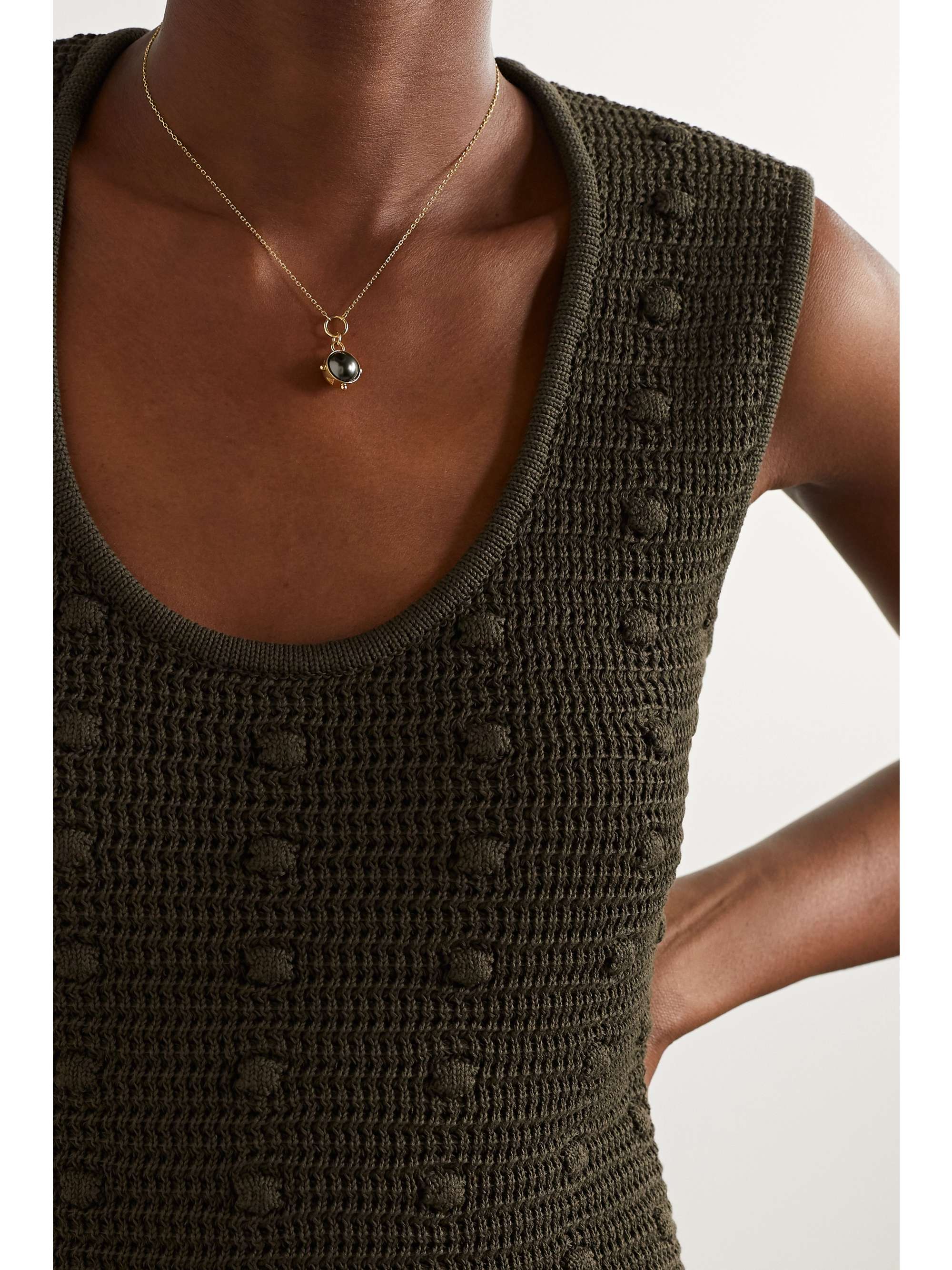 FOUNDRAE 18-karat gold pearl necklace