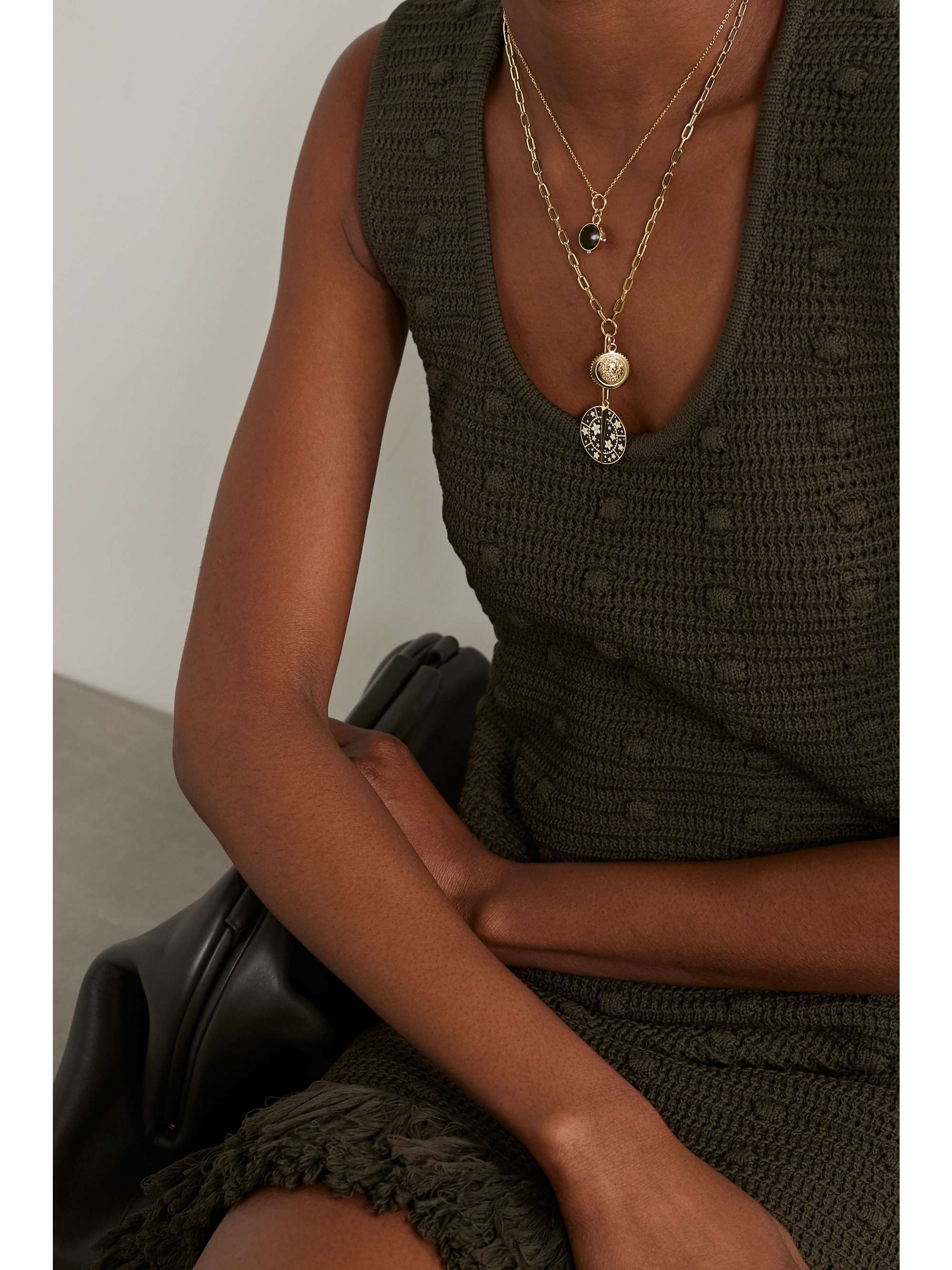 FOUNDRAE 18-karat gold pearl necklace