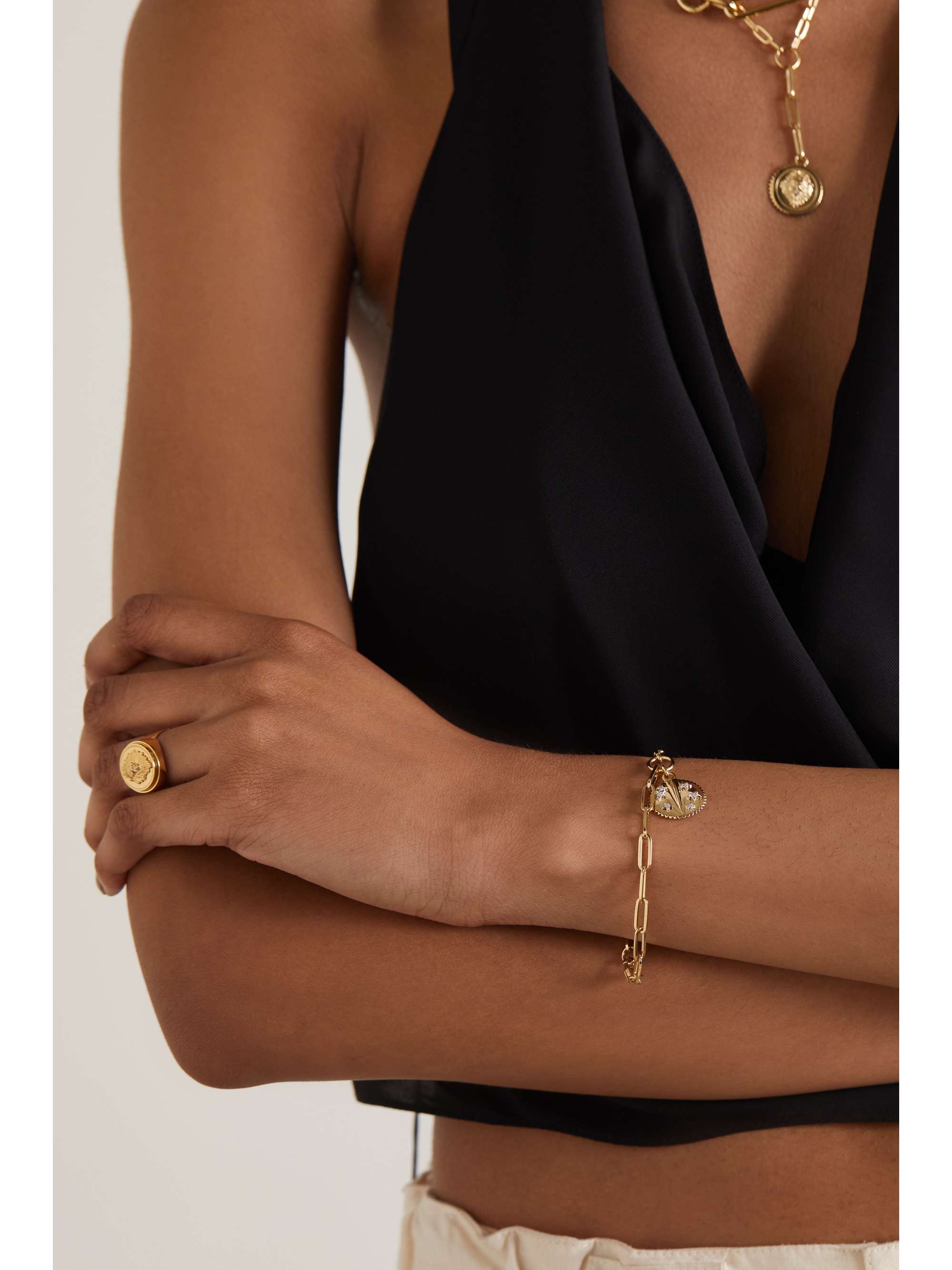 FOUNDRAE Resilience 18-karat gold diamond bracelet