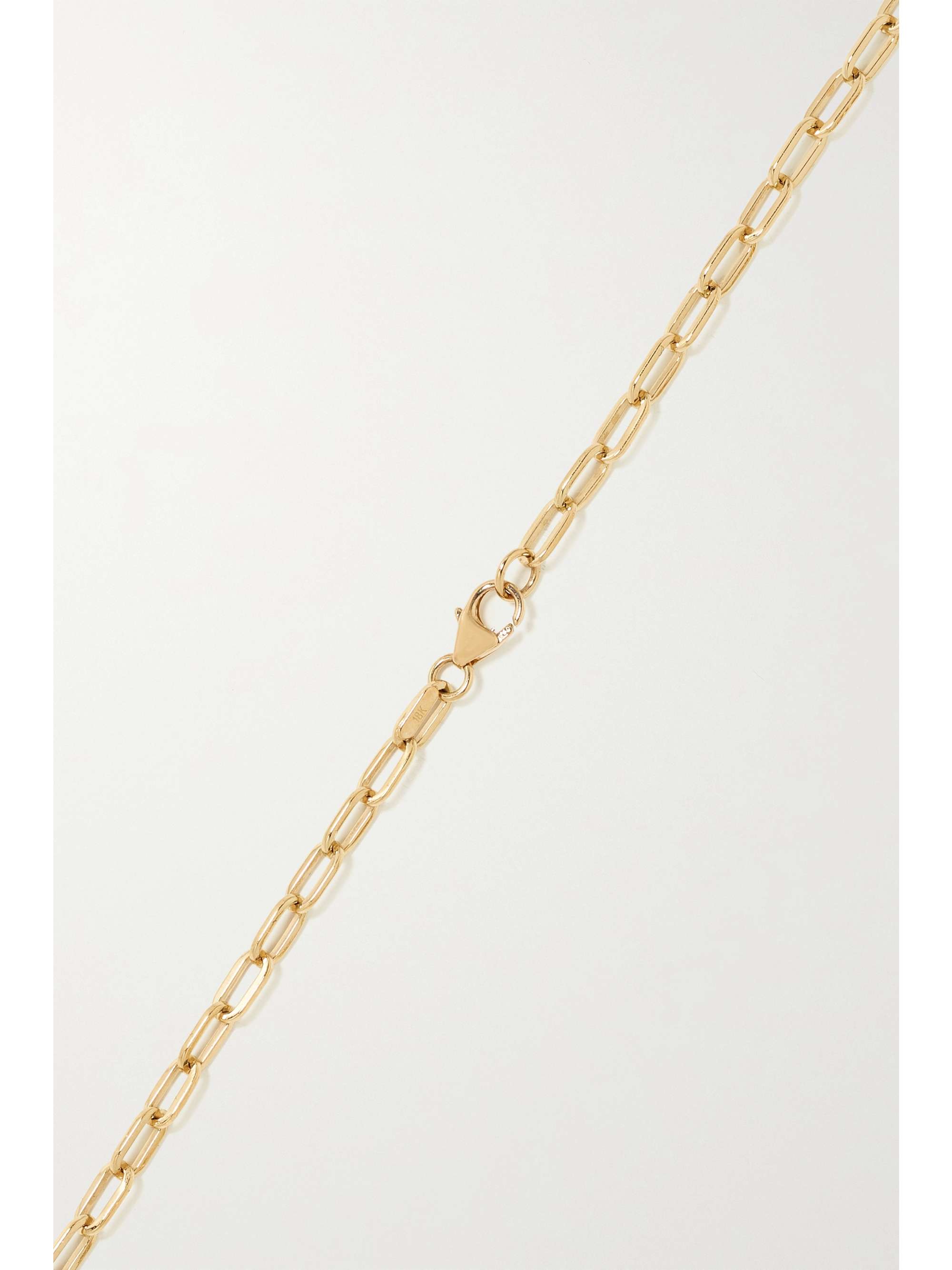 FOUNDRAE Resilience and Strength 18-karat gold, enamel and diamond necklace