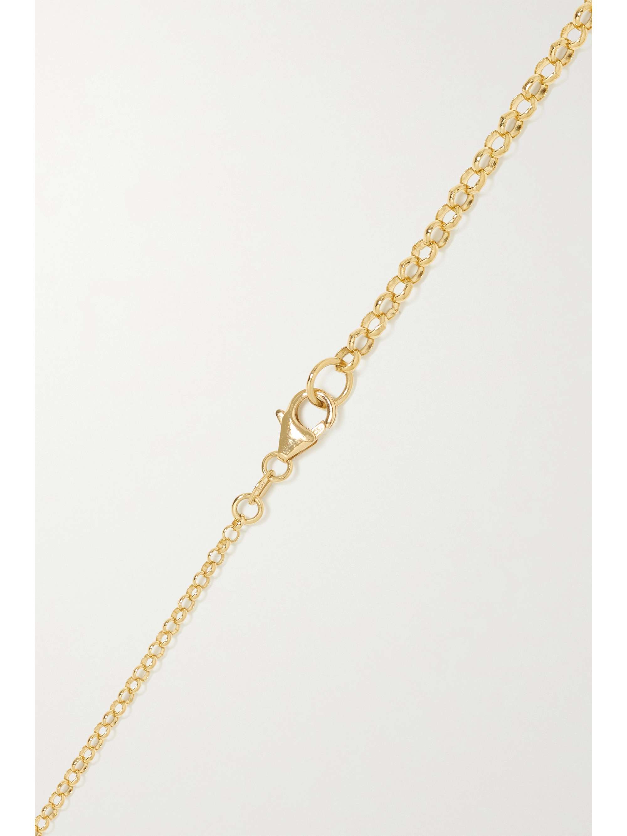 FOUNDRAE Sana Resilience 18-karat gold, enamel, pearl and diamond necklace