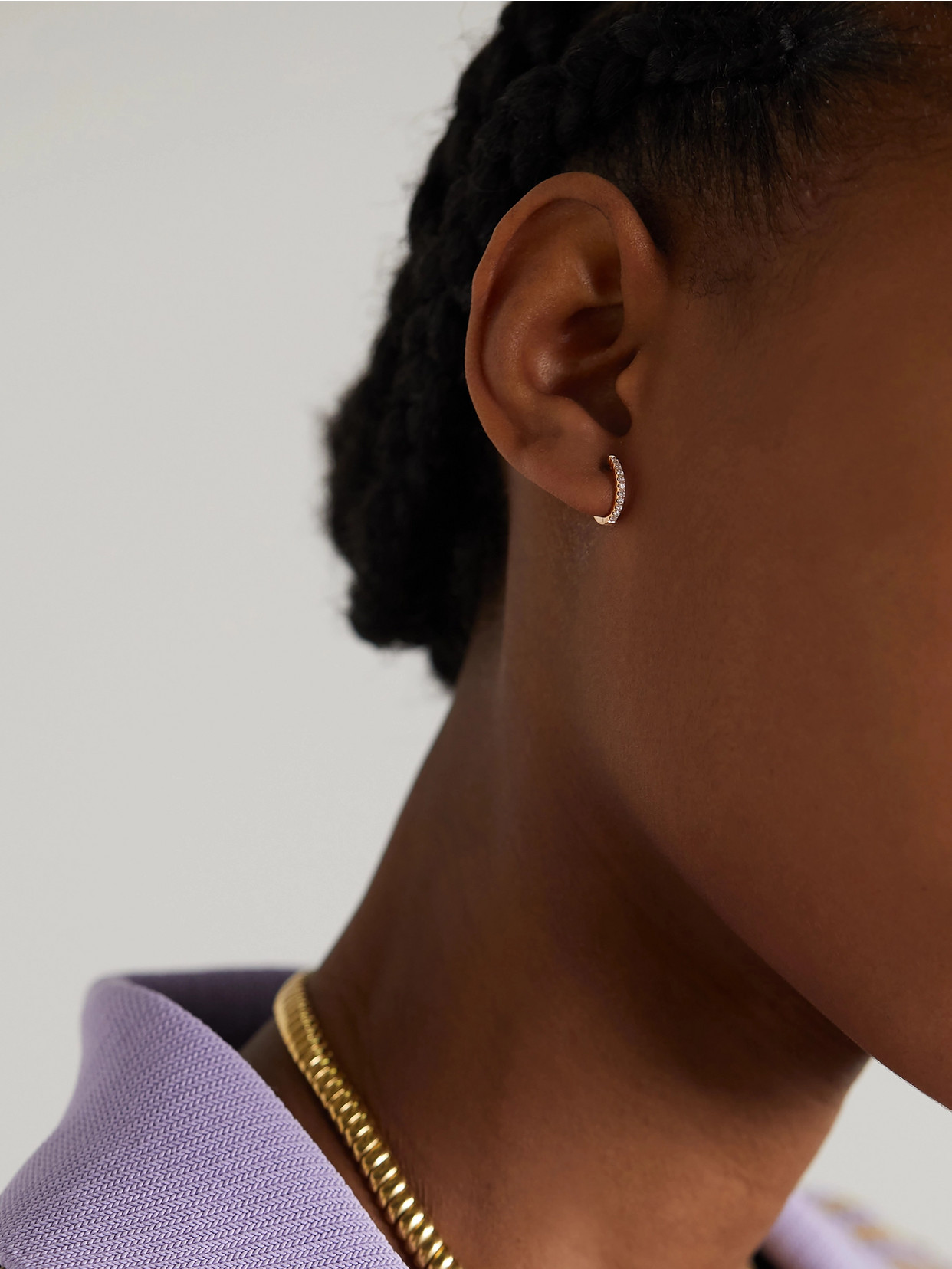 Anita Ko Huggies 18-karat Rose Gold Diamond Earrings In Rose Gold