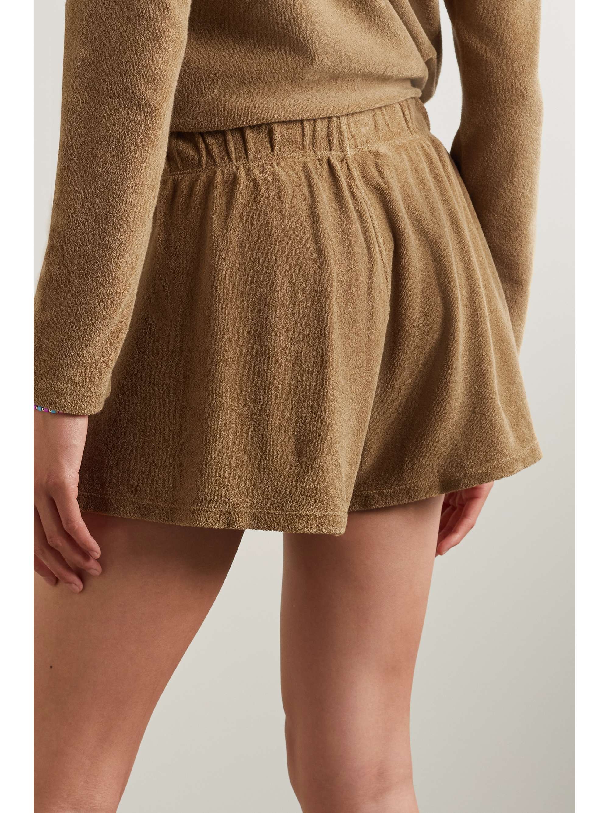 SUZIE KONDI Tefta cotton-blend terry shorts