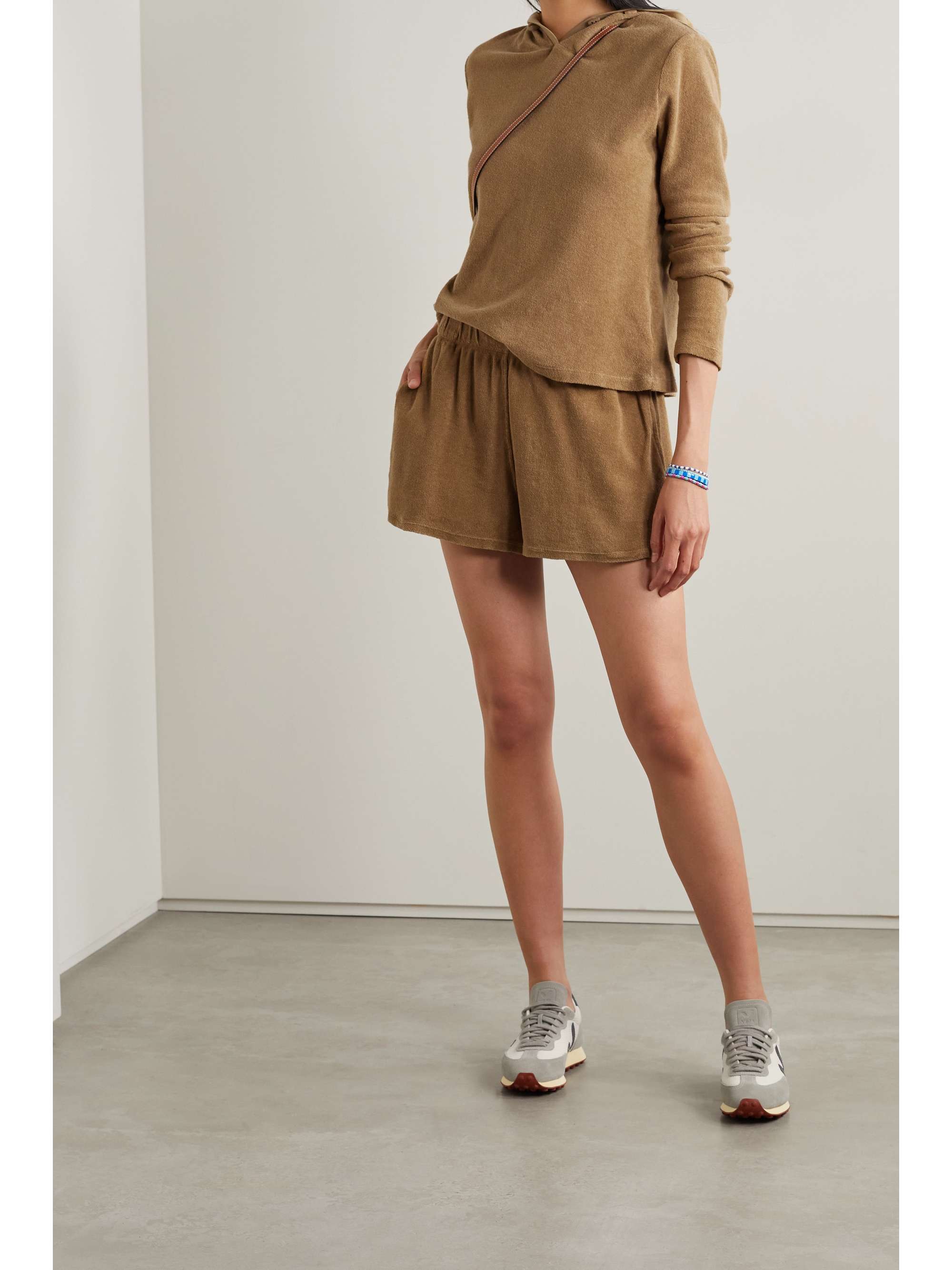 SUZIE KONDI Tefta cotton-blend terry shorts