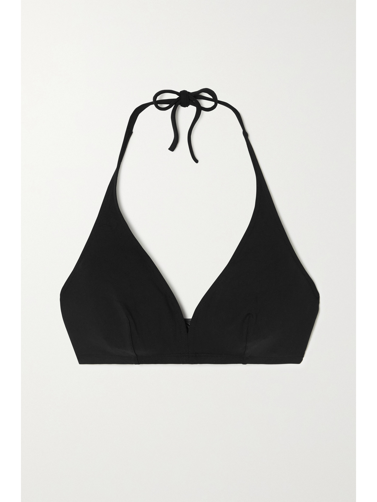 Eres Les Essentiels Gang Triangle Halterneck Bikini Top In Black