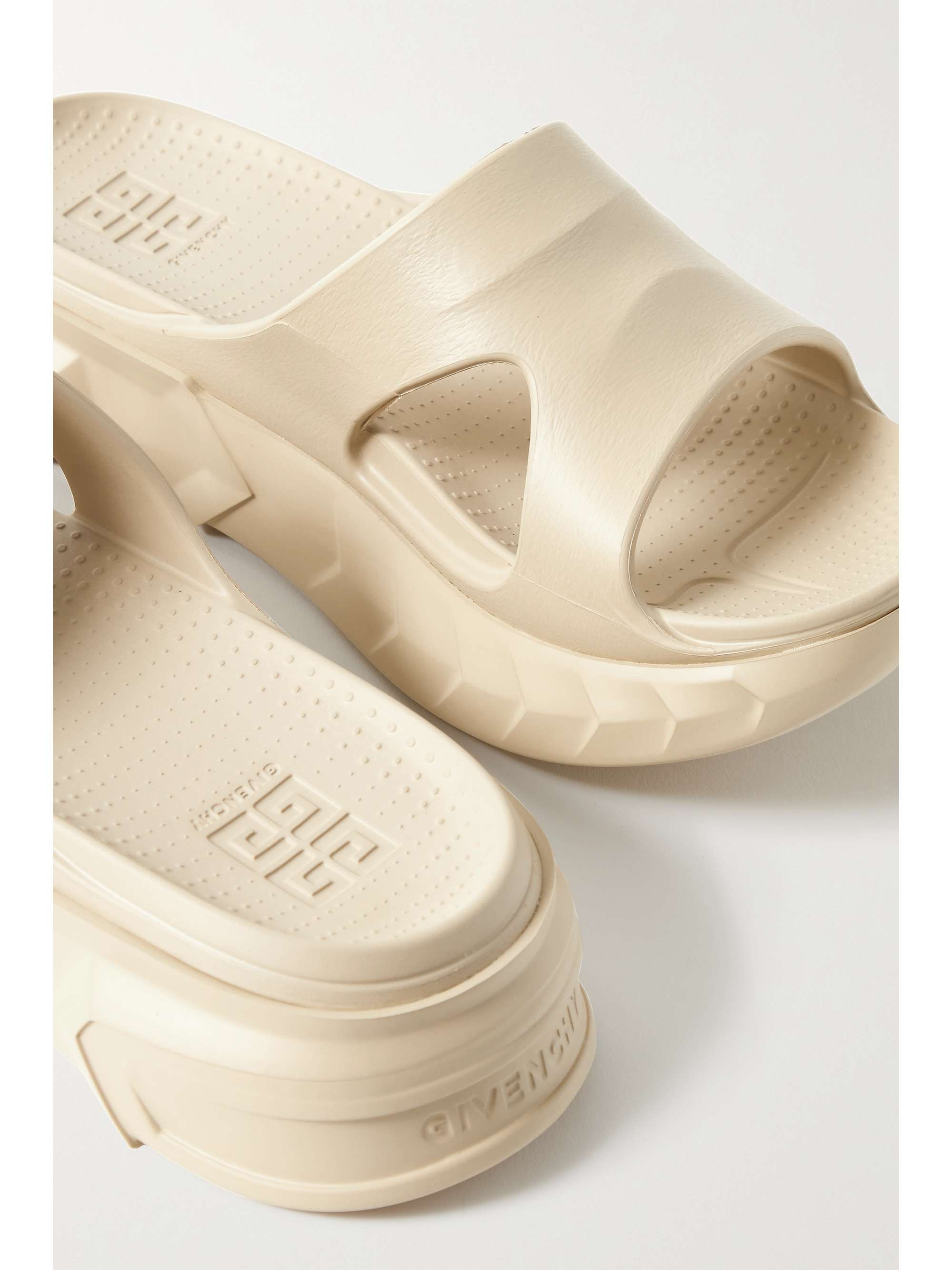 beige givenchy slides
