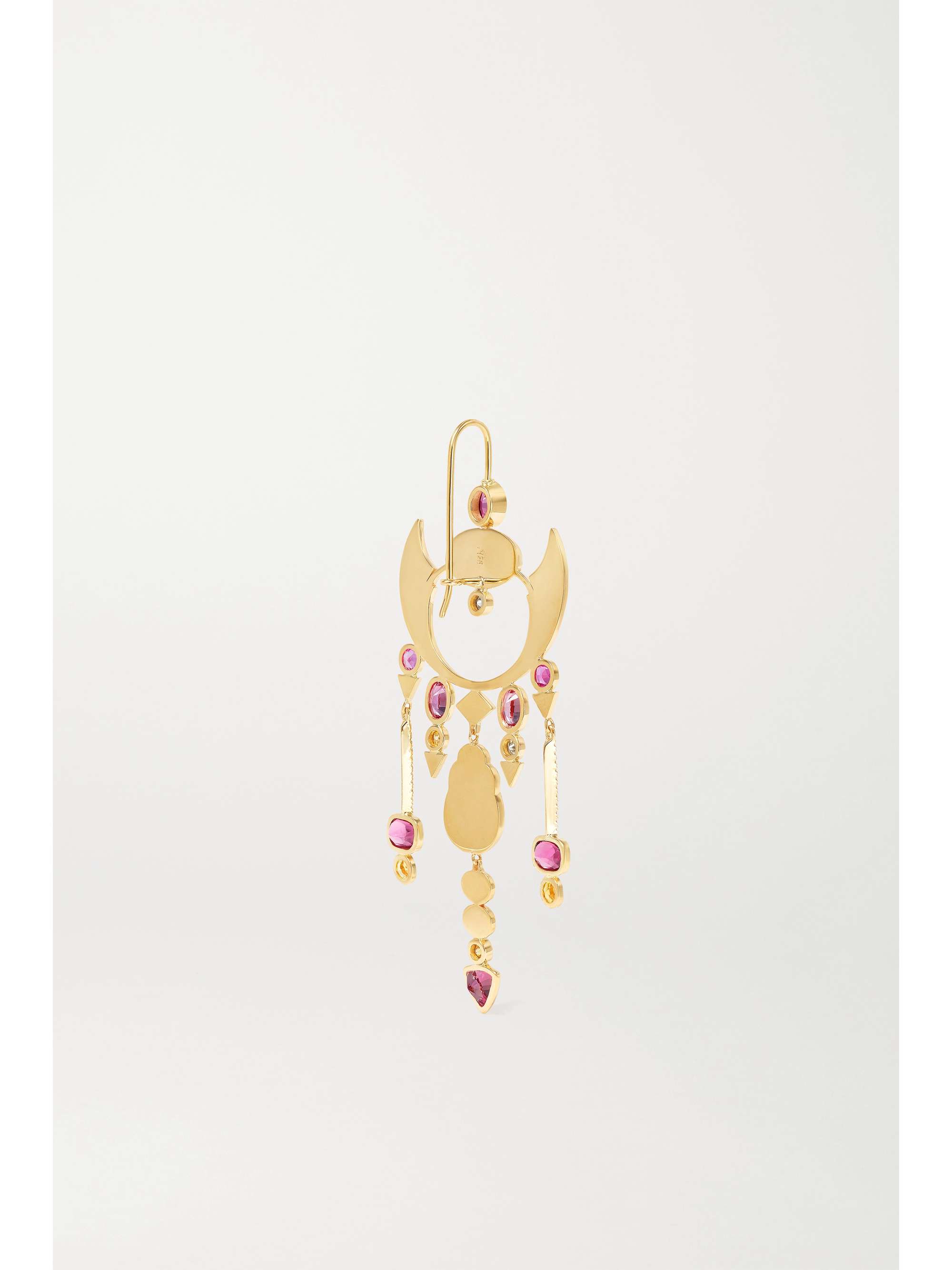 LITO Melissa 18-karat gold multi-stone earrings