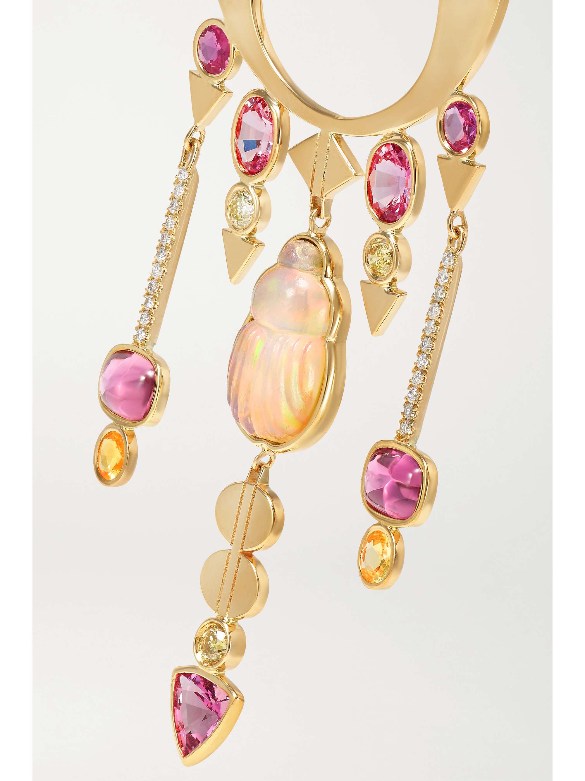 LITO Melissa 18-karat gold multi-stone earrings