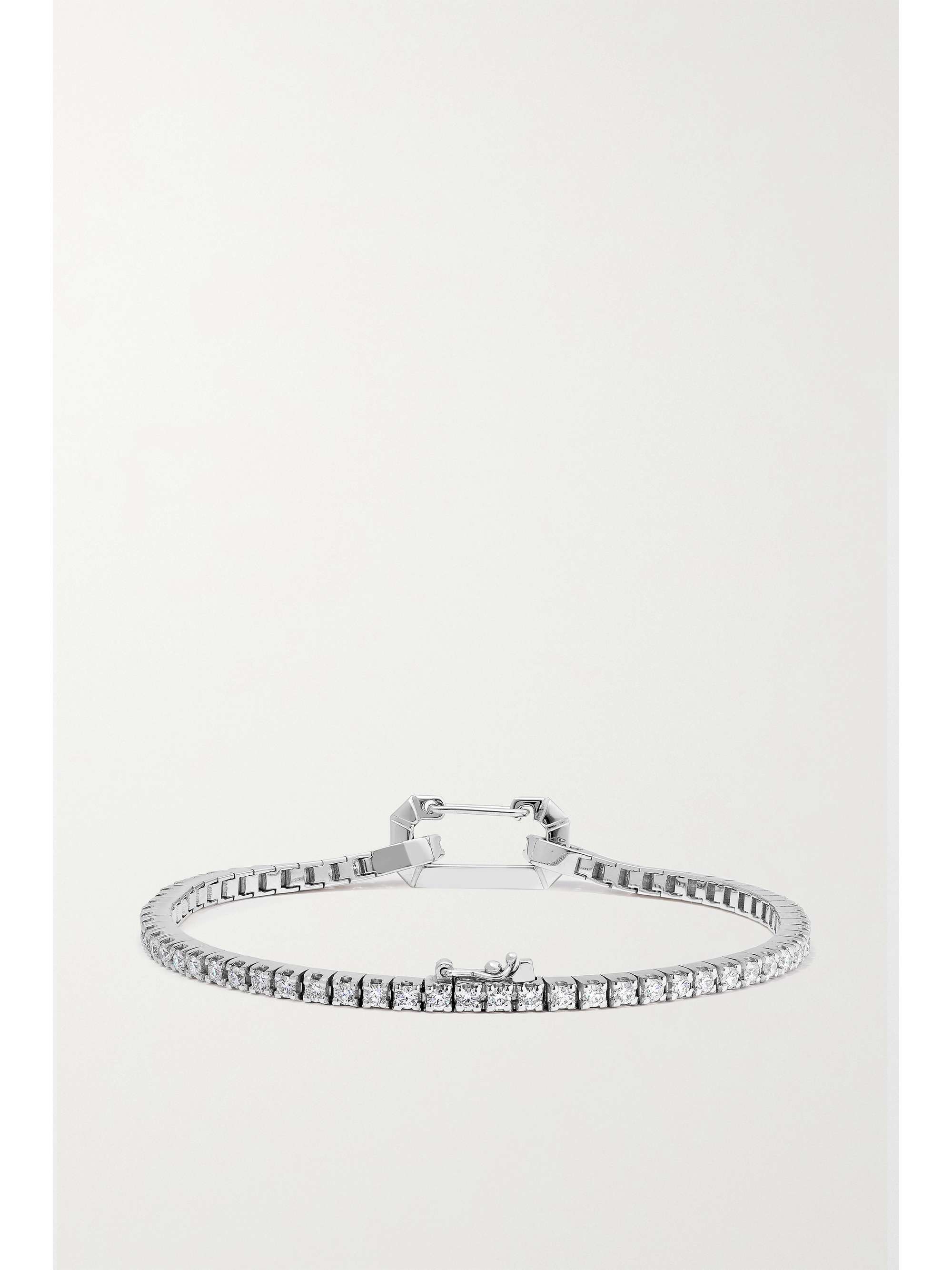 EÉRA Paris 18-karat white gold diamond tennis bracelet