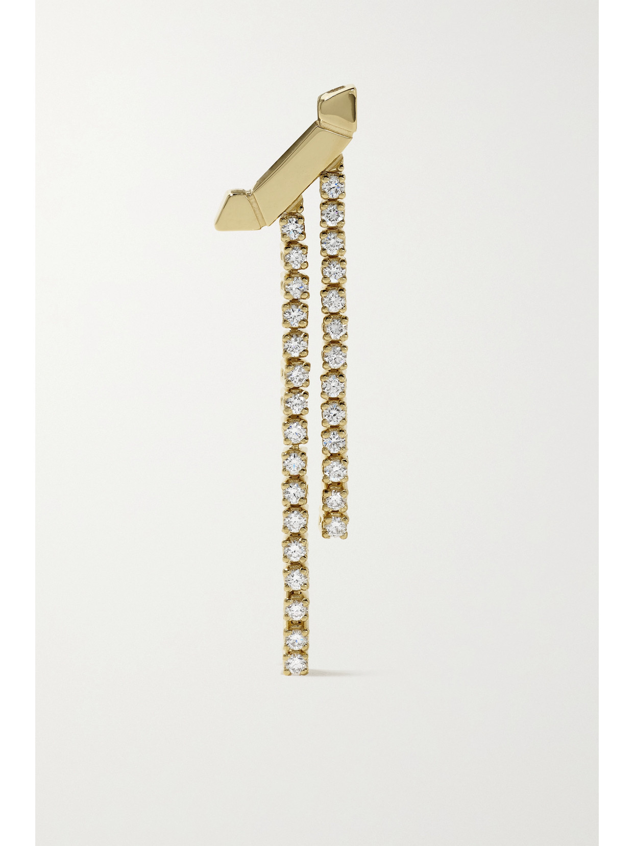 Eéra Paris 18kt Gold Single Earring With Diamonds In Gold