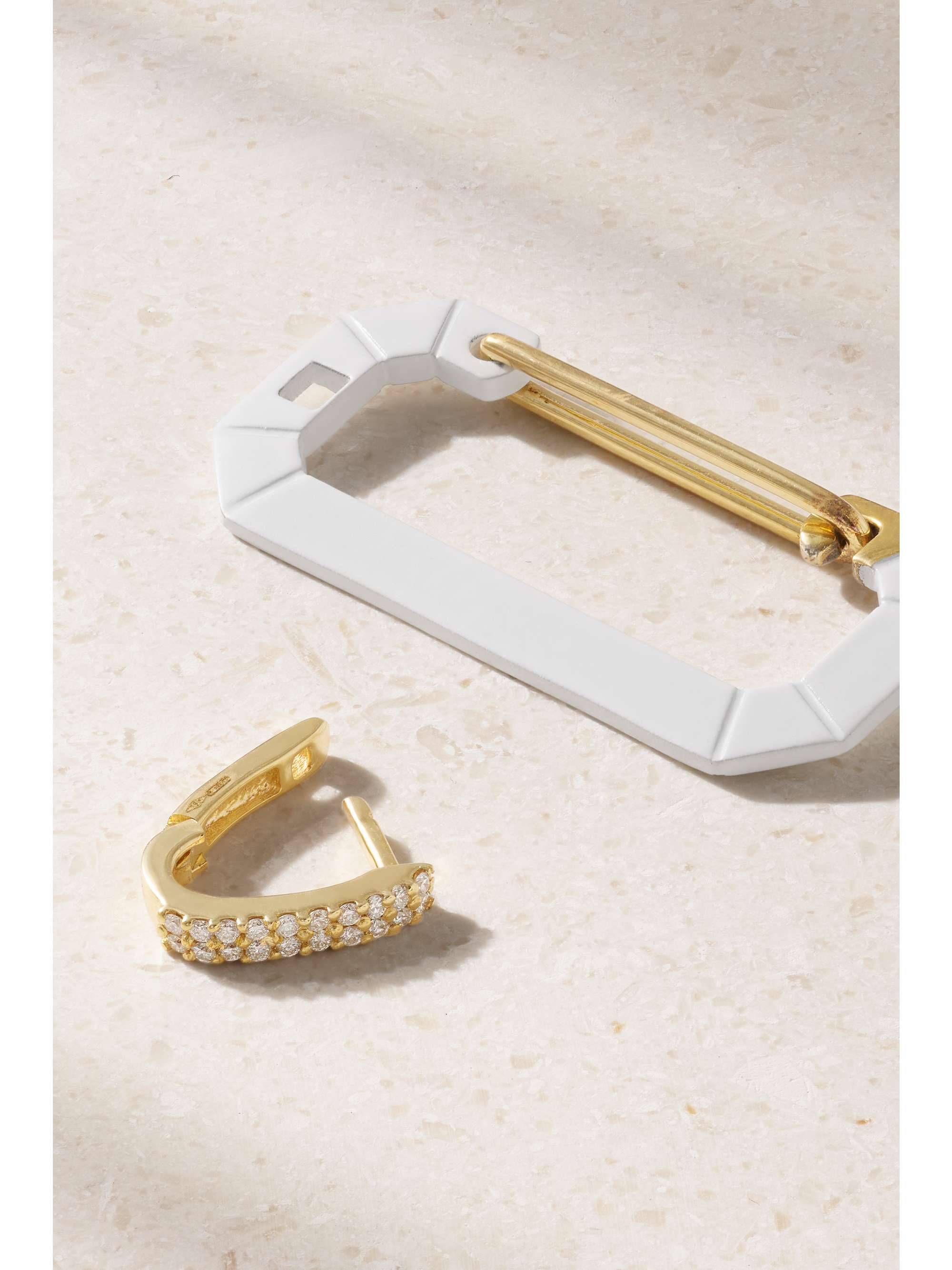 EÉRA Chiara gold and silver diamond earring