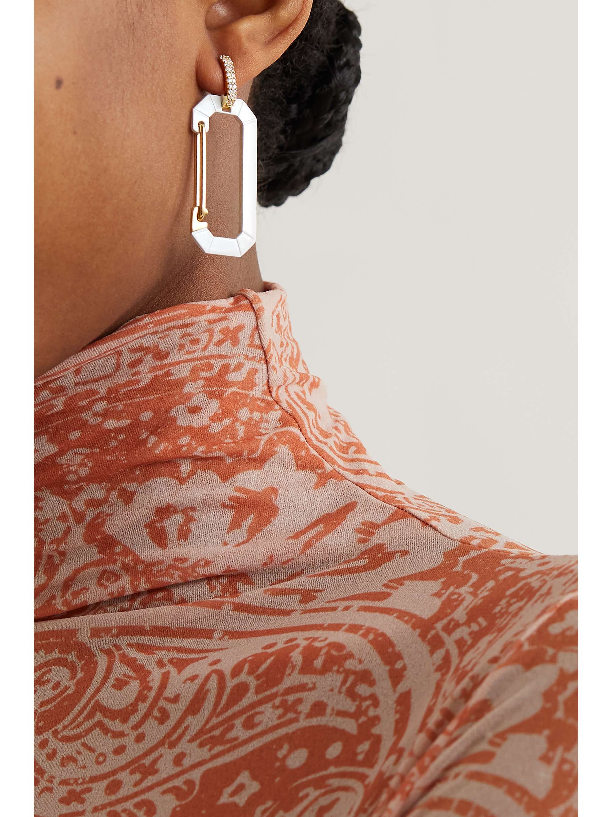 EÉRA Chiara gold and silver diamond earring