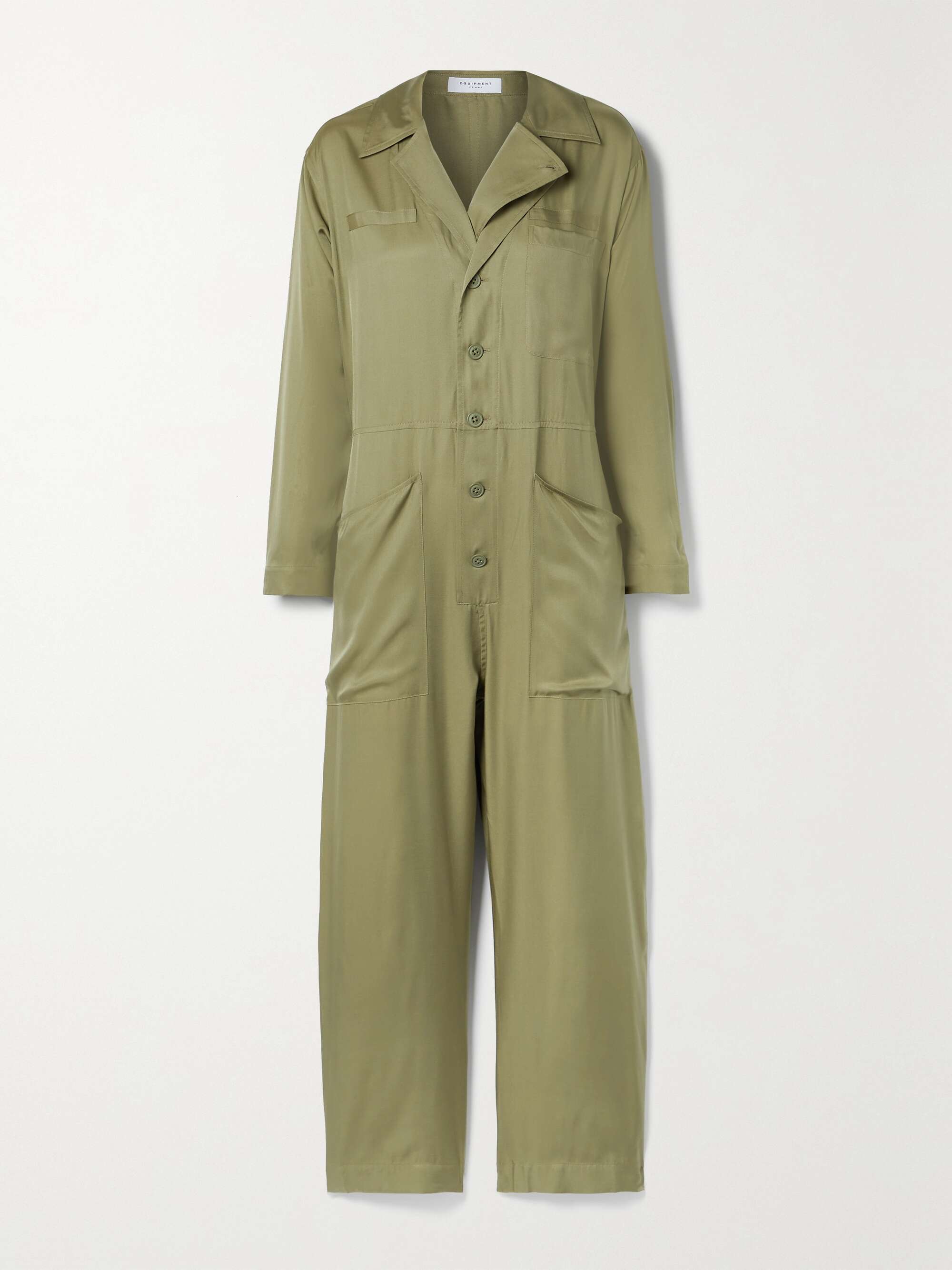 EQUIPMENT Almira satin jumpsuit | NET-A-PORTER