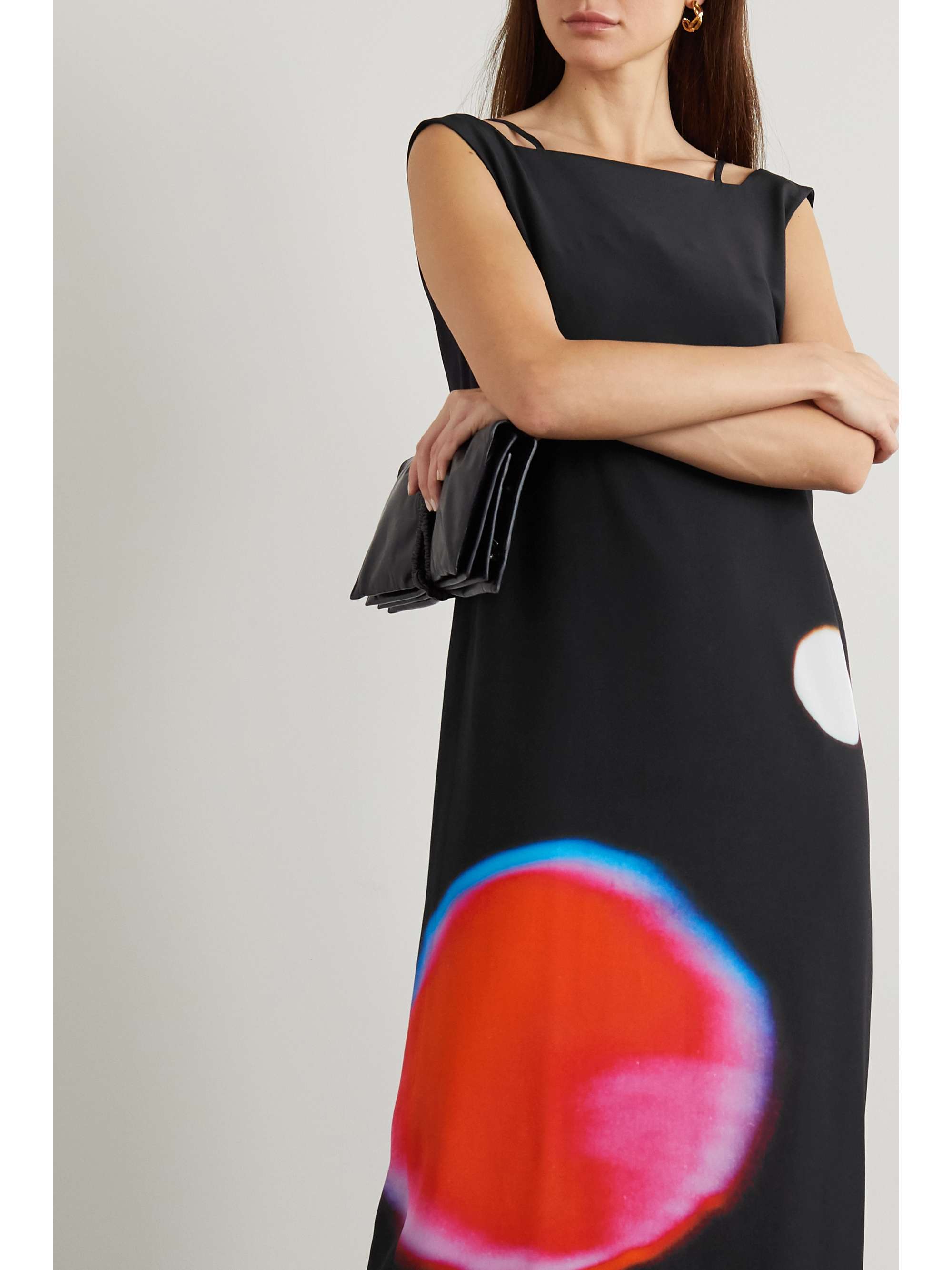 DRIES VAN NOTEN Dobson printed open-back silk-crepe maxi dress