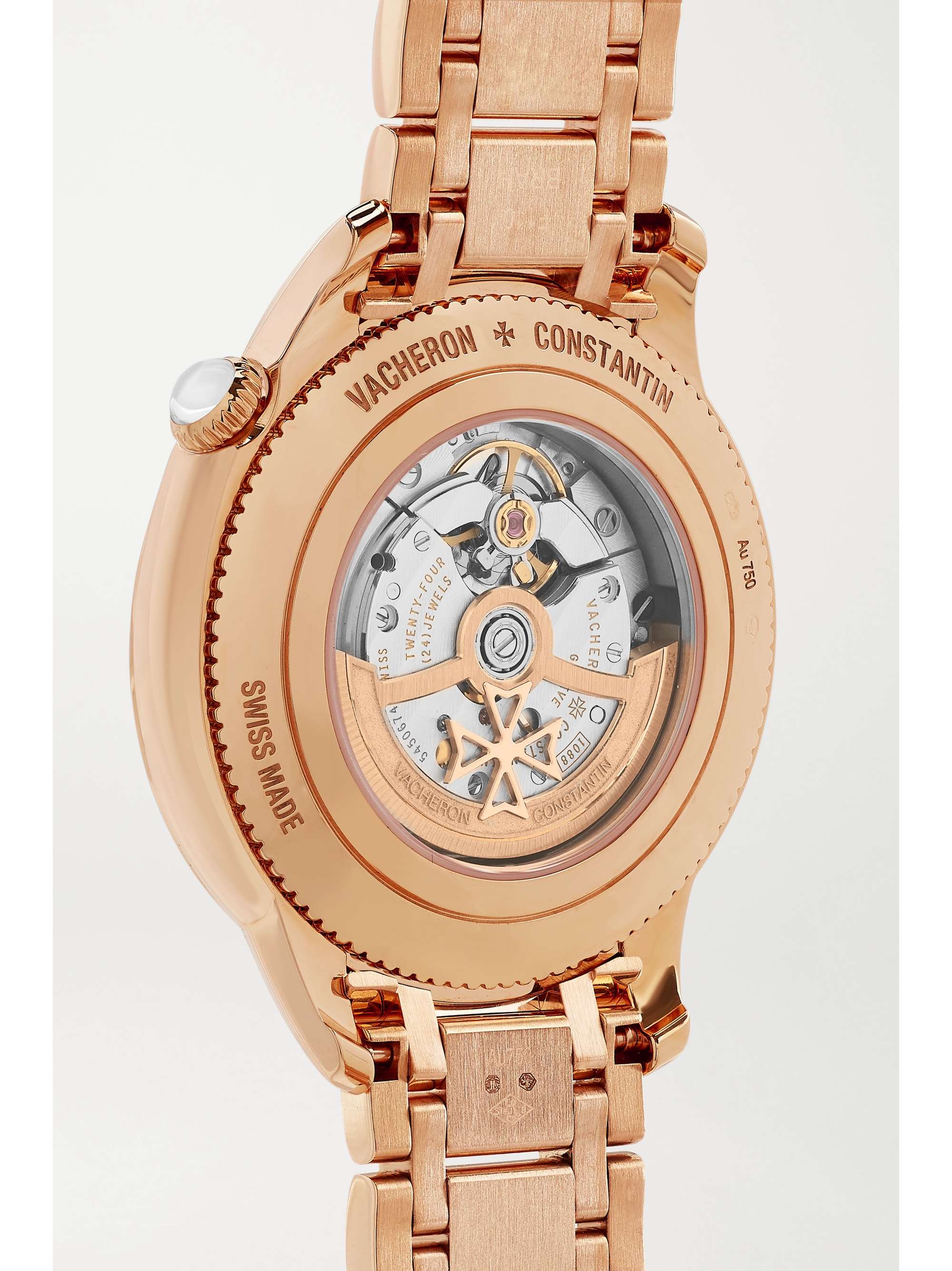 VACHERON CONSTANTIN Egérie Automatic 35mm 18-karat rose gold and diamond watch