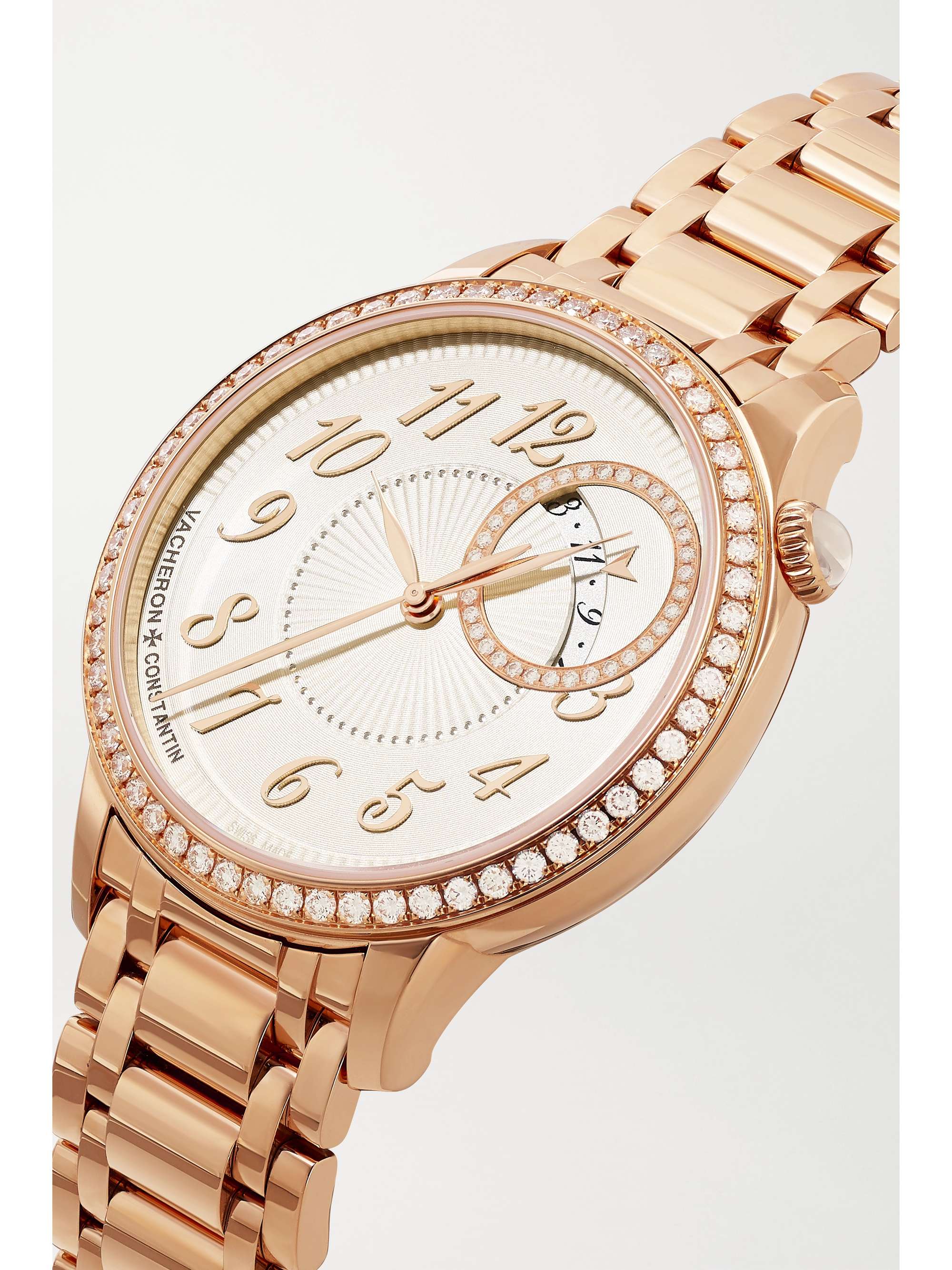 VACHERON CONSTANTIN Egérie Automatic 35mm 18-karat rose gold and diamond watch