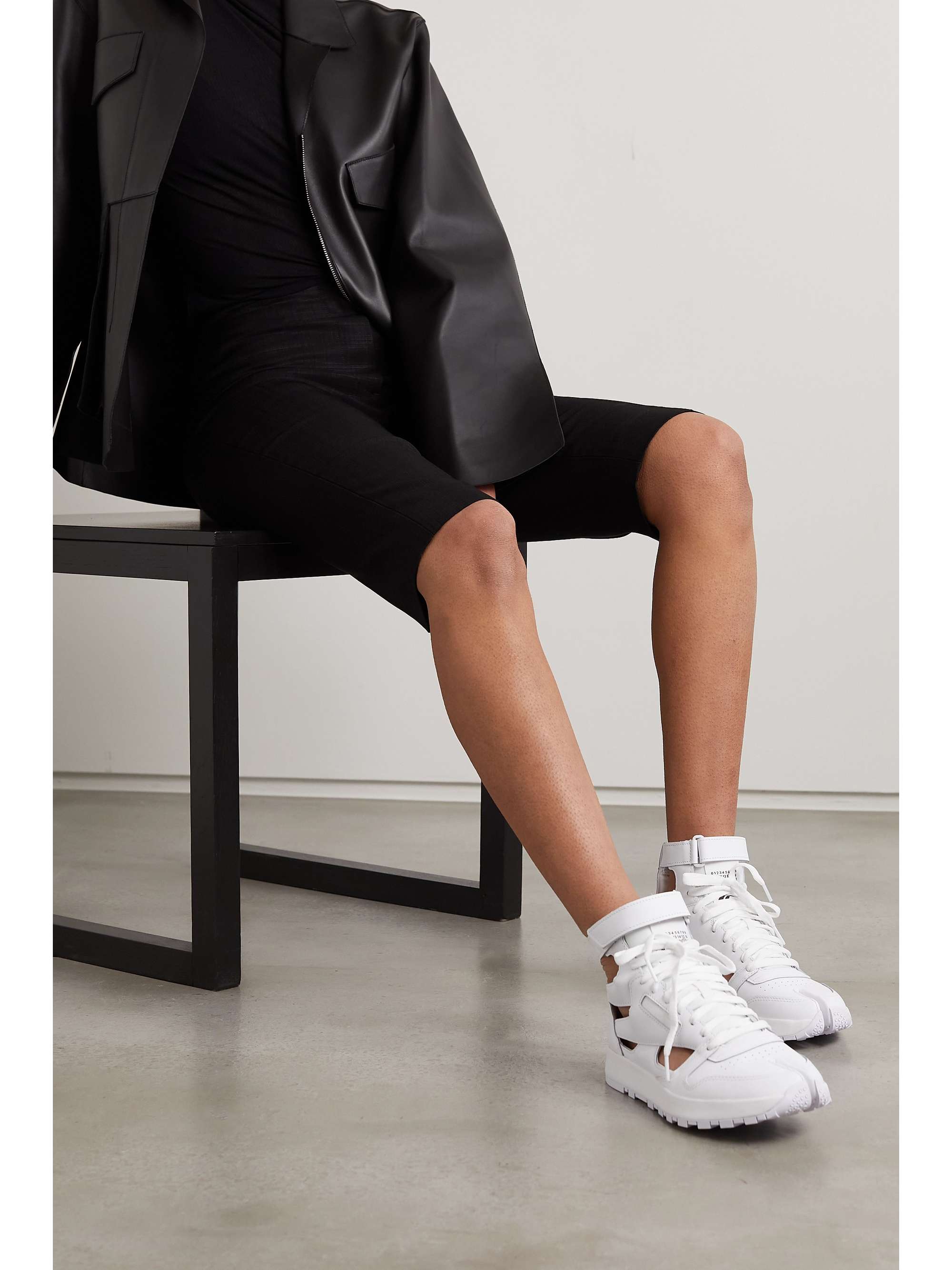 reebok mid top sneakers