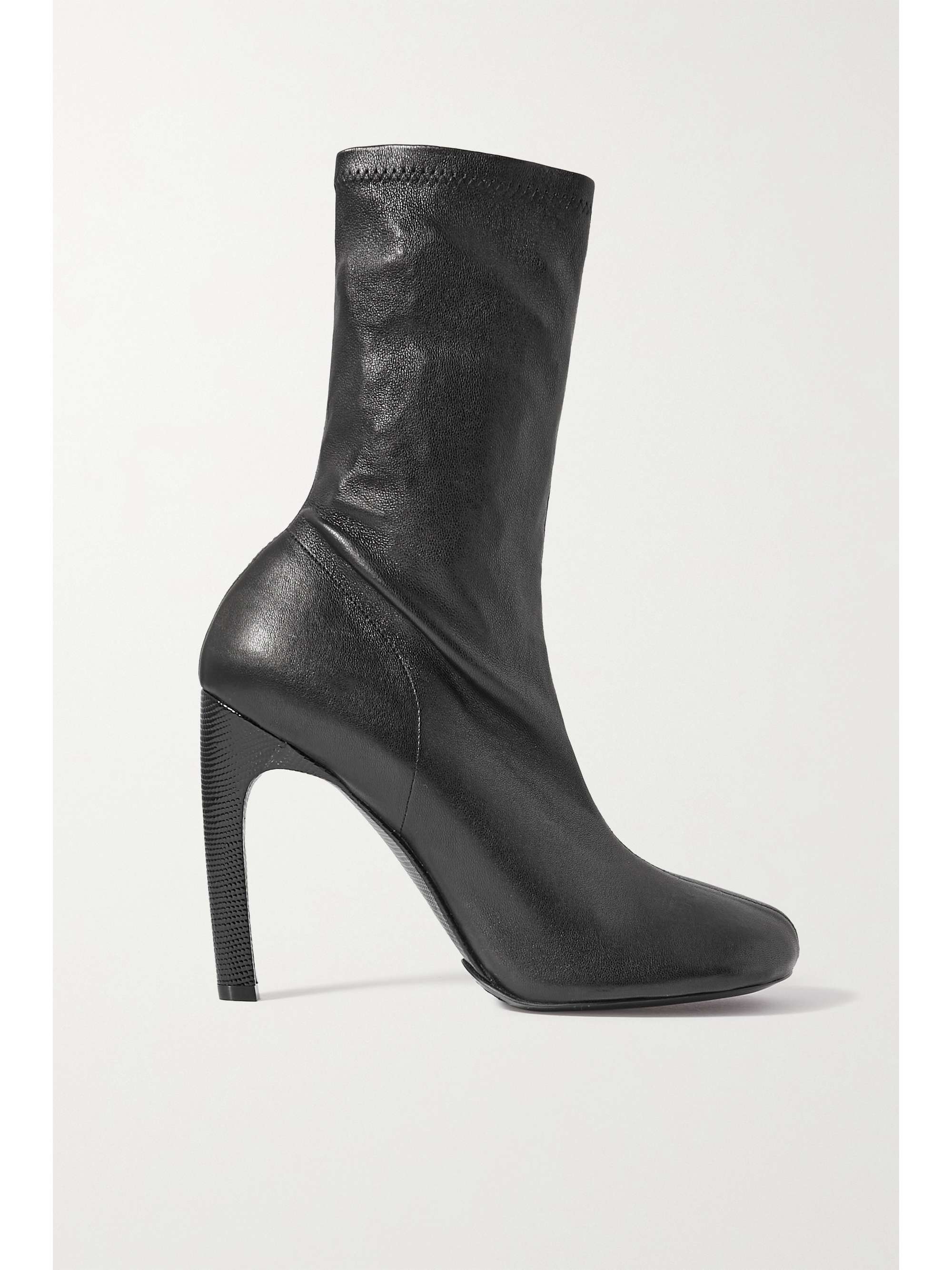 Black Tronchetto Donna leather sock 