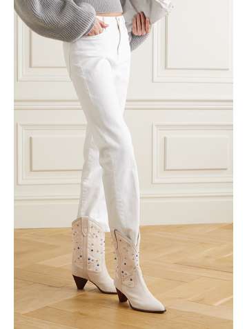 isabel marant white booties
