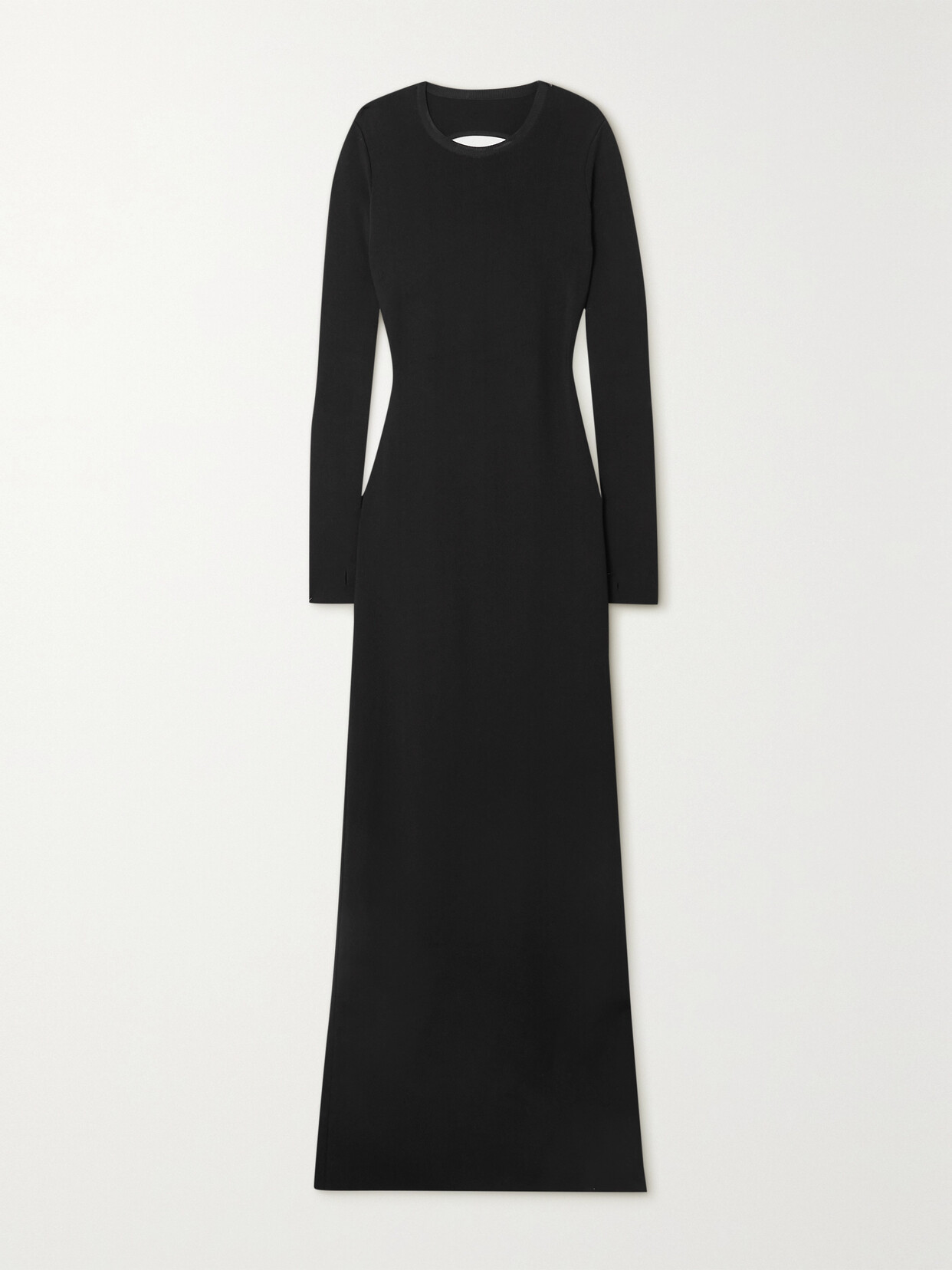 Givenchy Open-back Cutout Knitted Maxi Dress - Black
