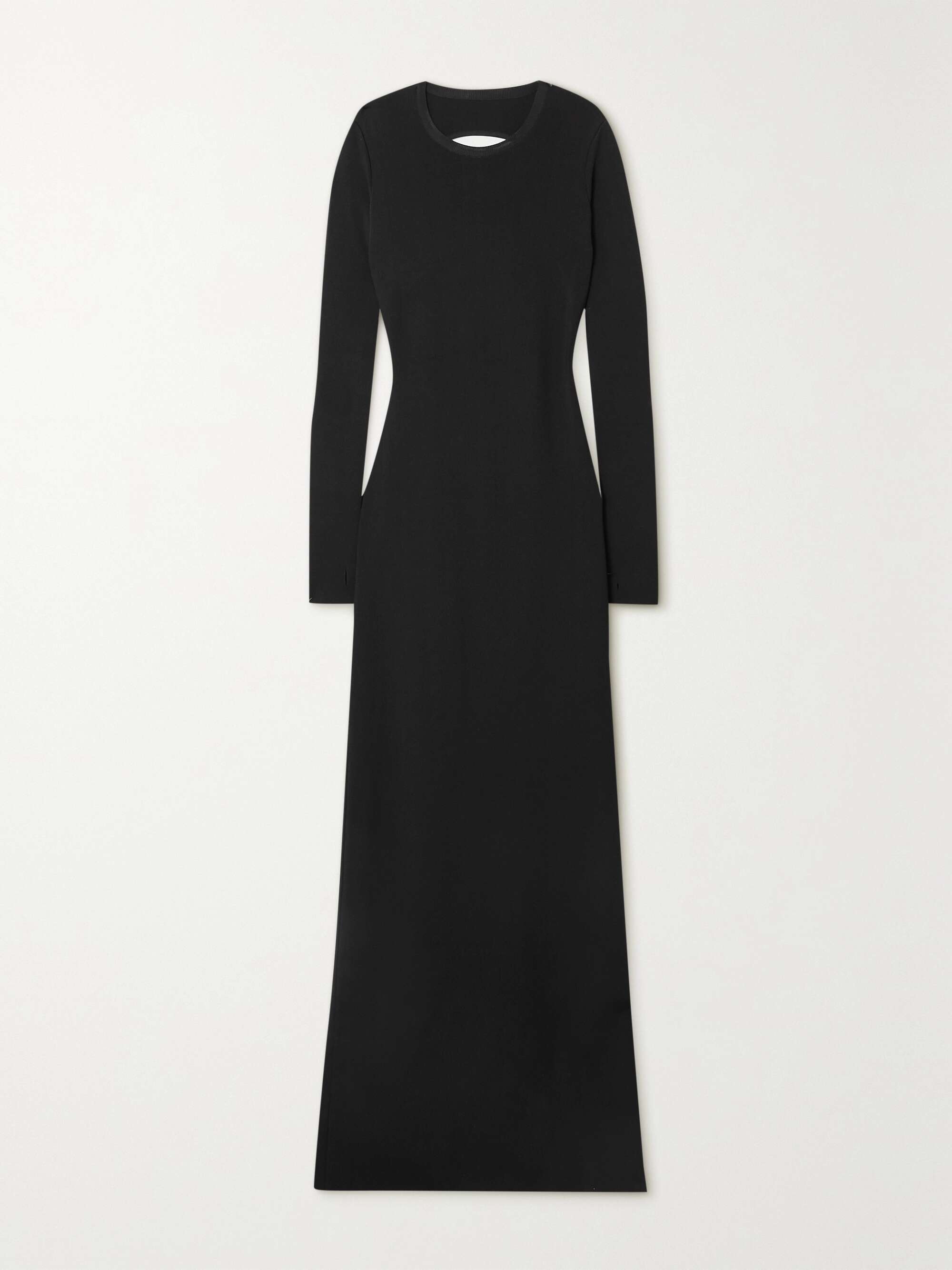 GIVENCHY Open-back cutout knitted maxi dress | NET-A-PORTER