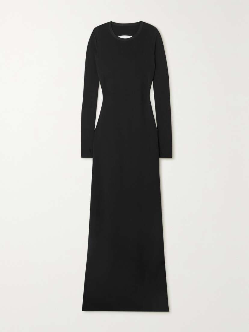 Givenchy Open-back Cutout Knitted Maxi Dress