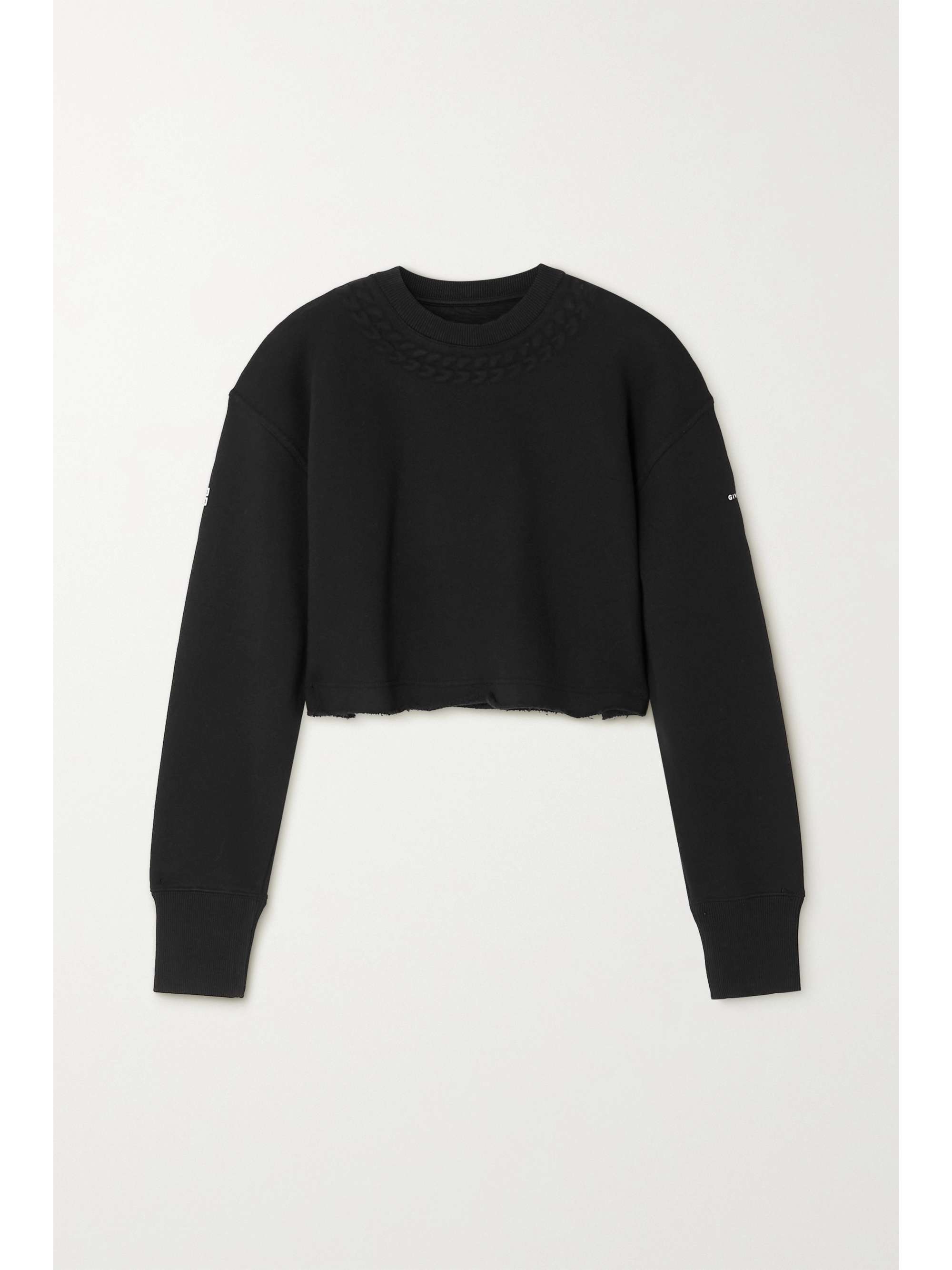 givenchy cropped sweatshirt