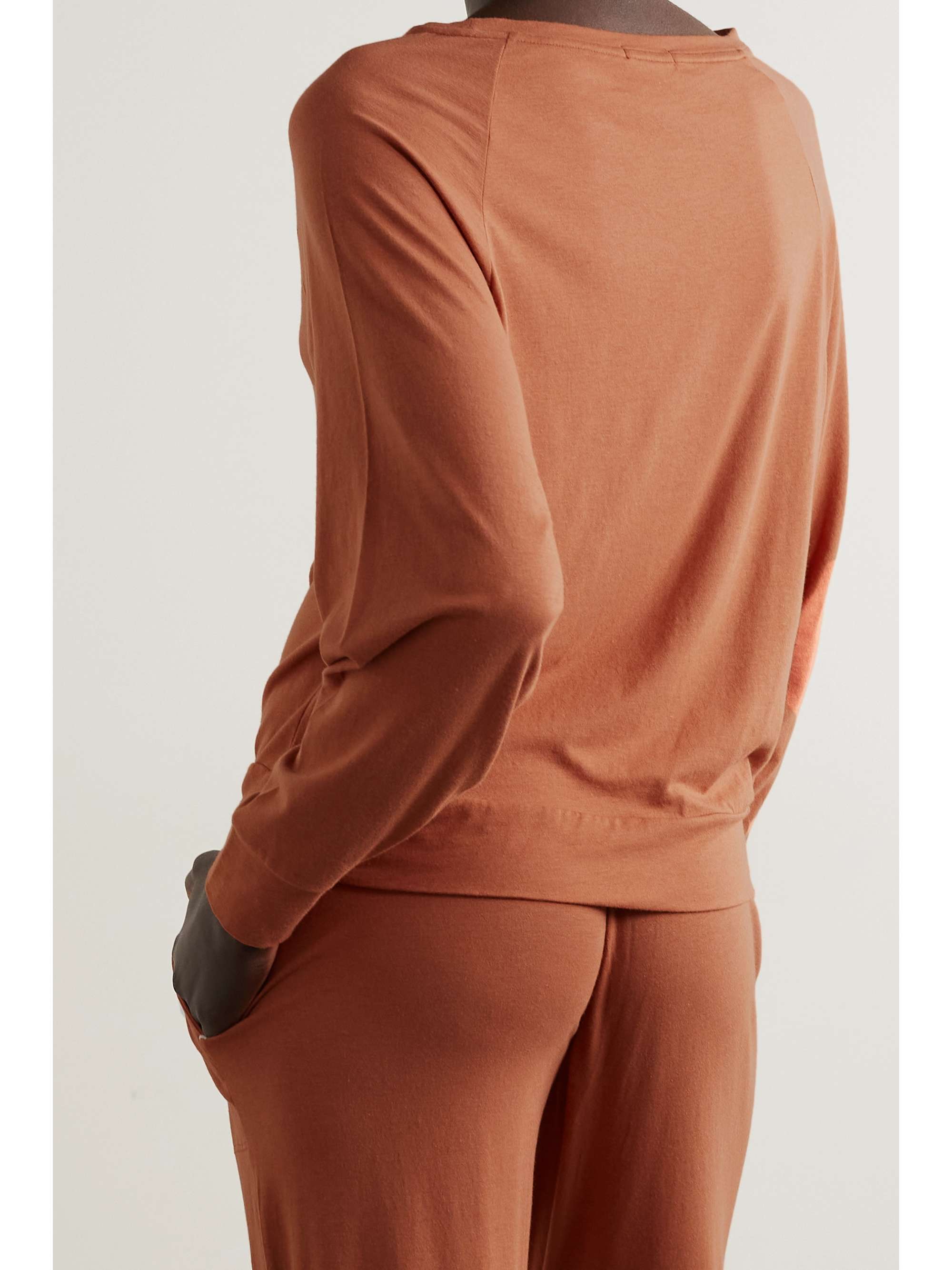 SKIN + NET SUSTAIN Marika stretch organic Pima cotton and modal-blend top