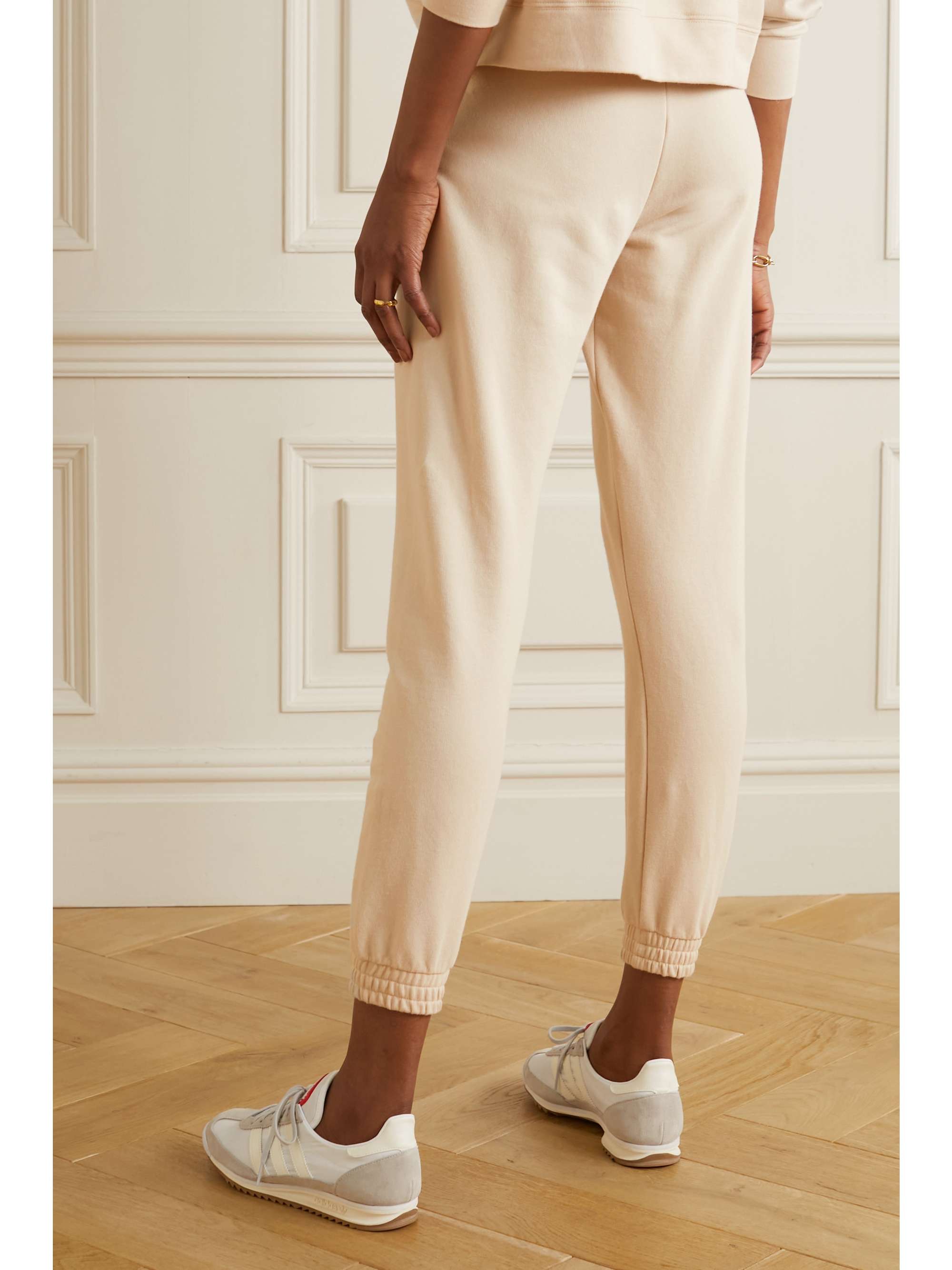 SKIN + NET SUSTAIN Emilie stretch organic cotton-jersey track pants