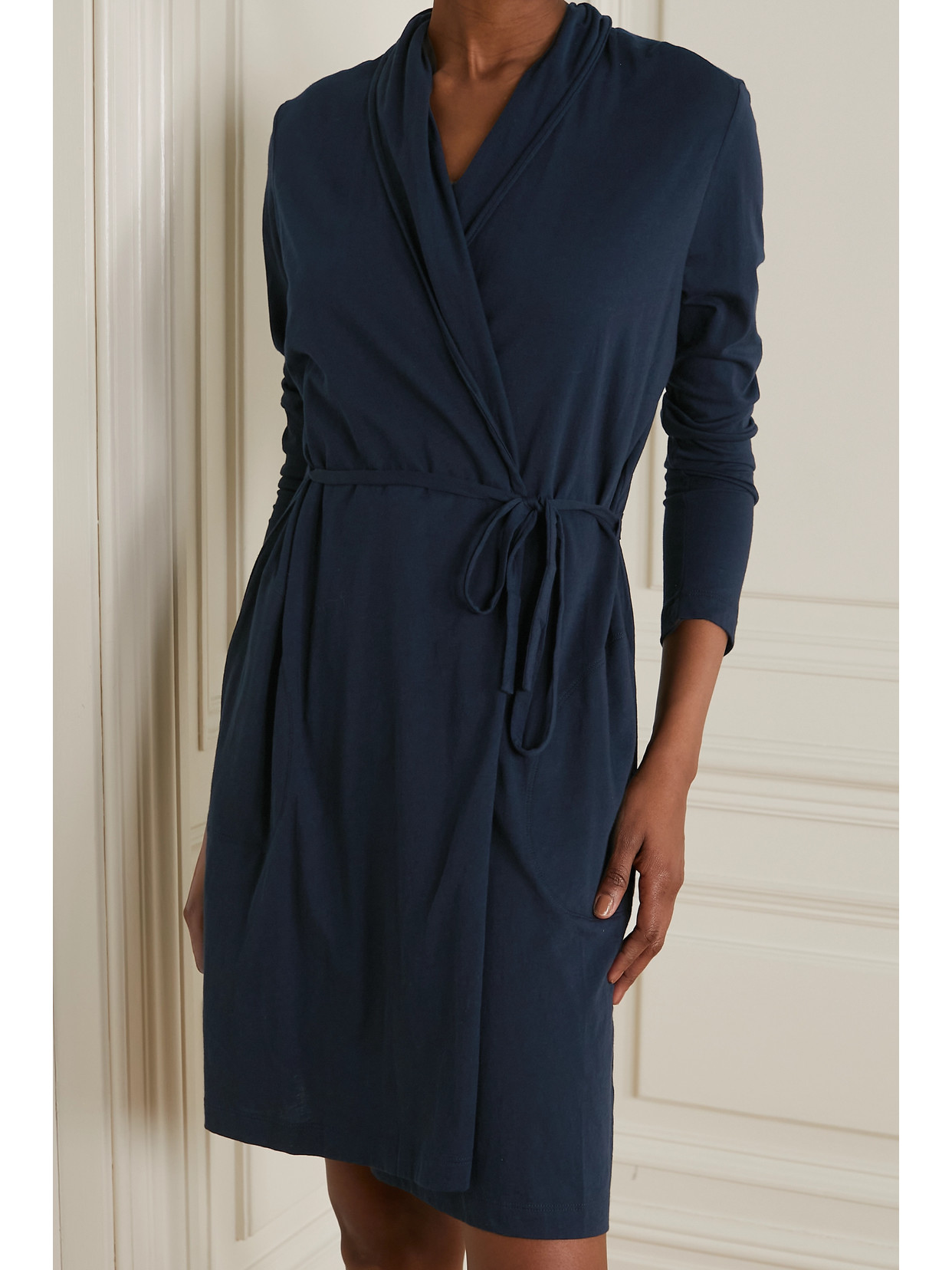 Skin + Net Sustain Kadali Organic Pima Cottonjersey Dressing Gown In