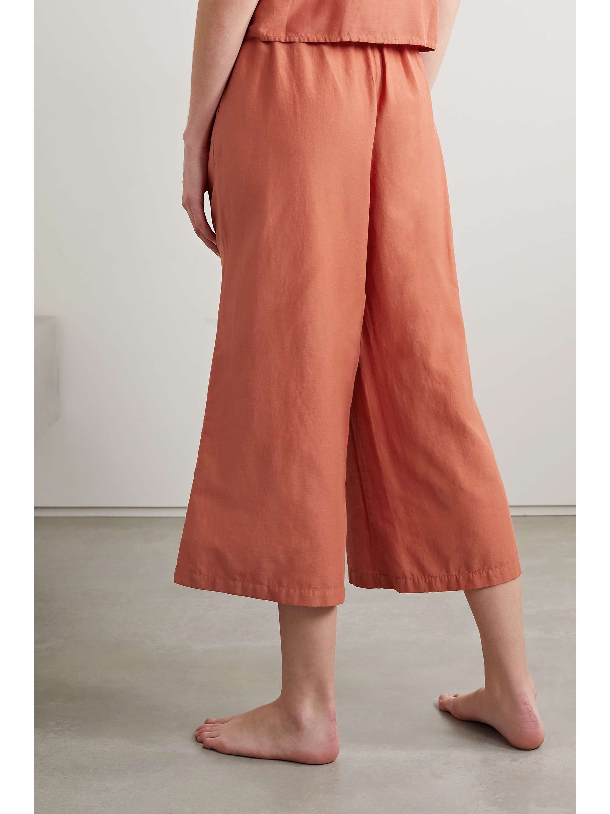 SKIN + NET SUSTAIN Ravena organic cotton and silk-blend voile camisole