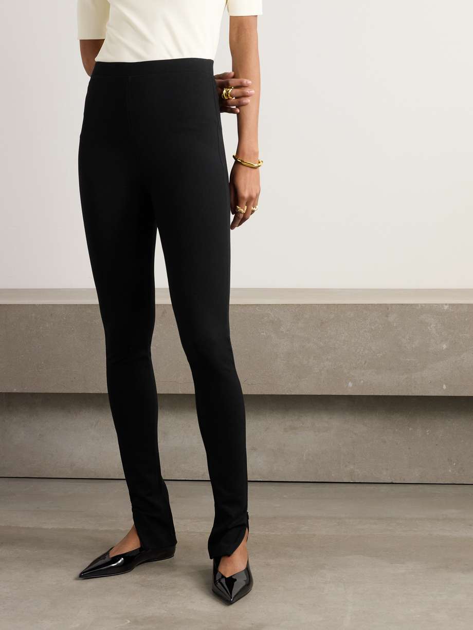 TOTEME + NET SUSTAIN Cork stretchjersey leggings NETAPORTER
