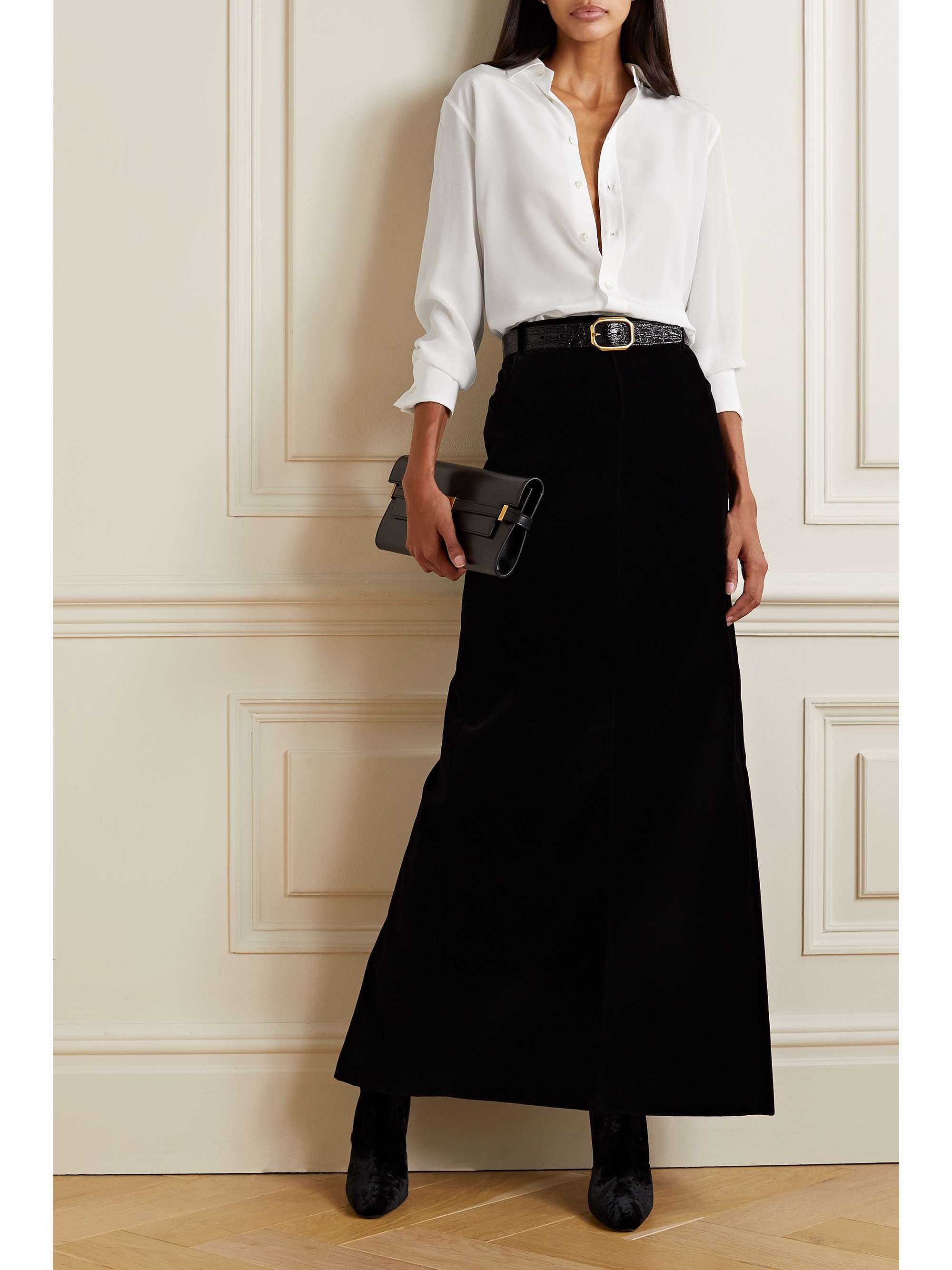 Silk saint laurent shirt discount